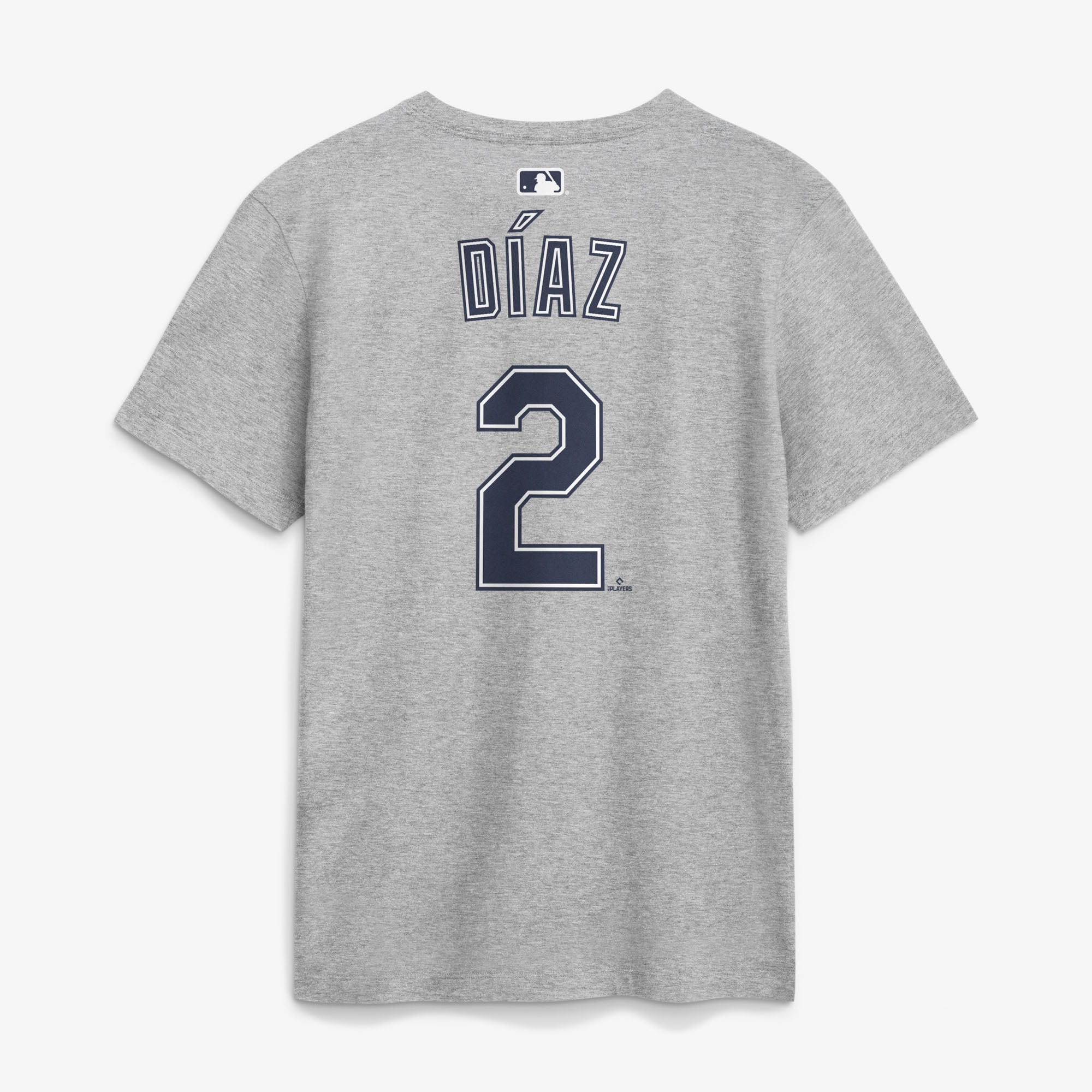 T-shirt Nike Yandy Díaz gris Tampa Bay Rays (nom et numéro pour homme)