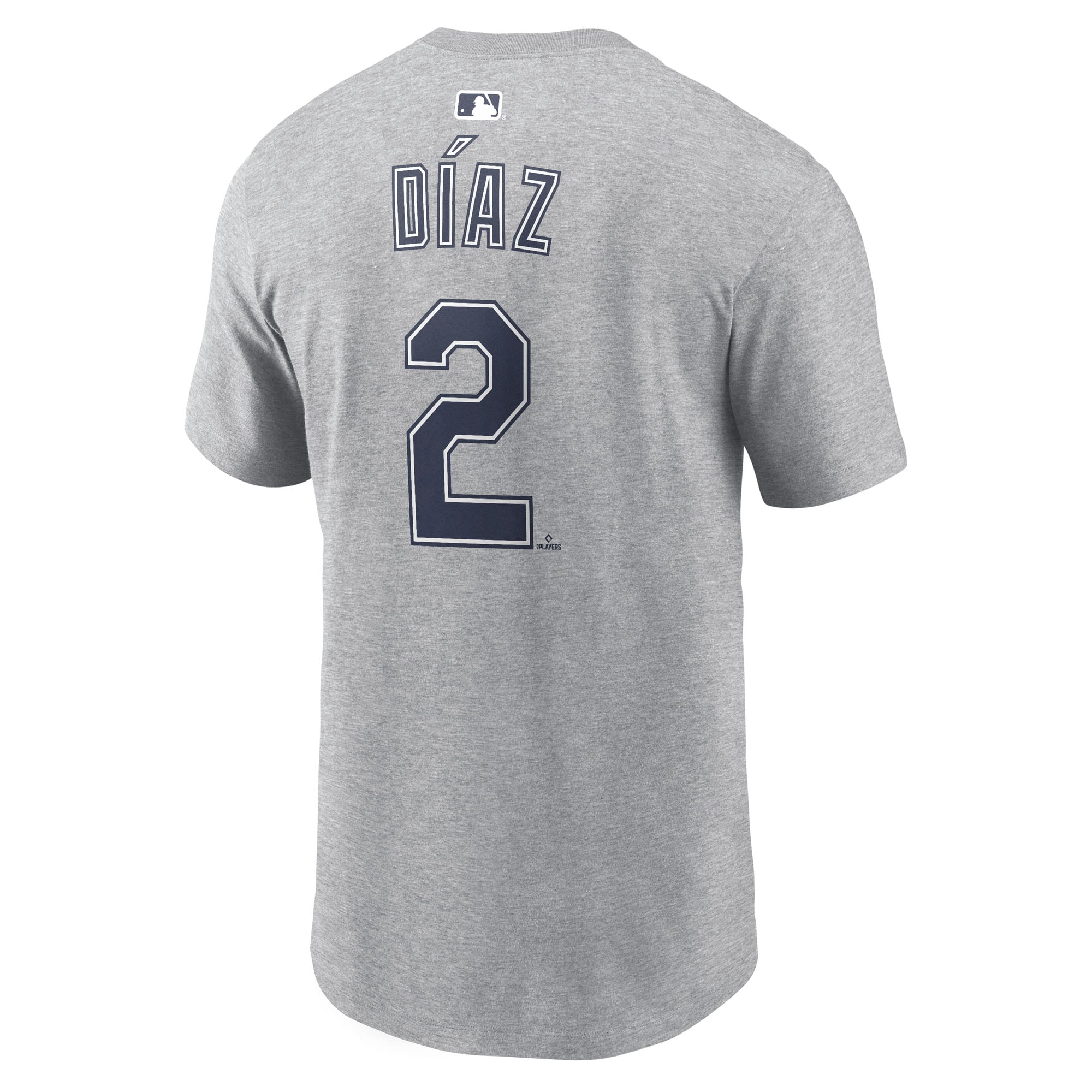 T-shirt Nike Yandy Díaz gris Tampa Bay Rays (nom et numéro pour homme)