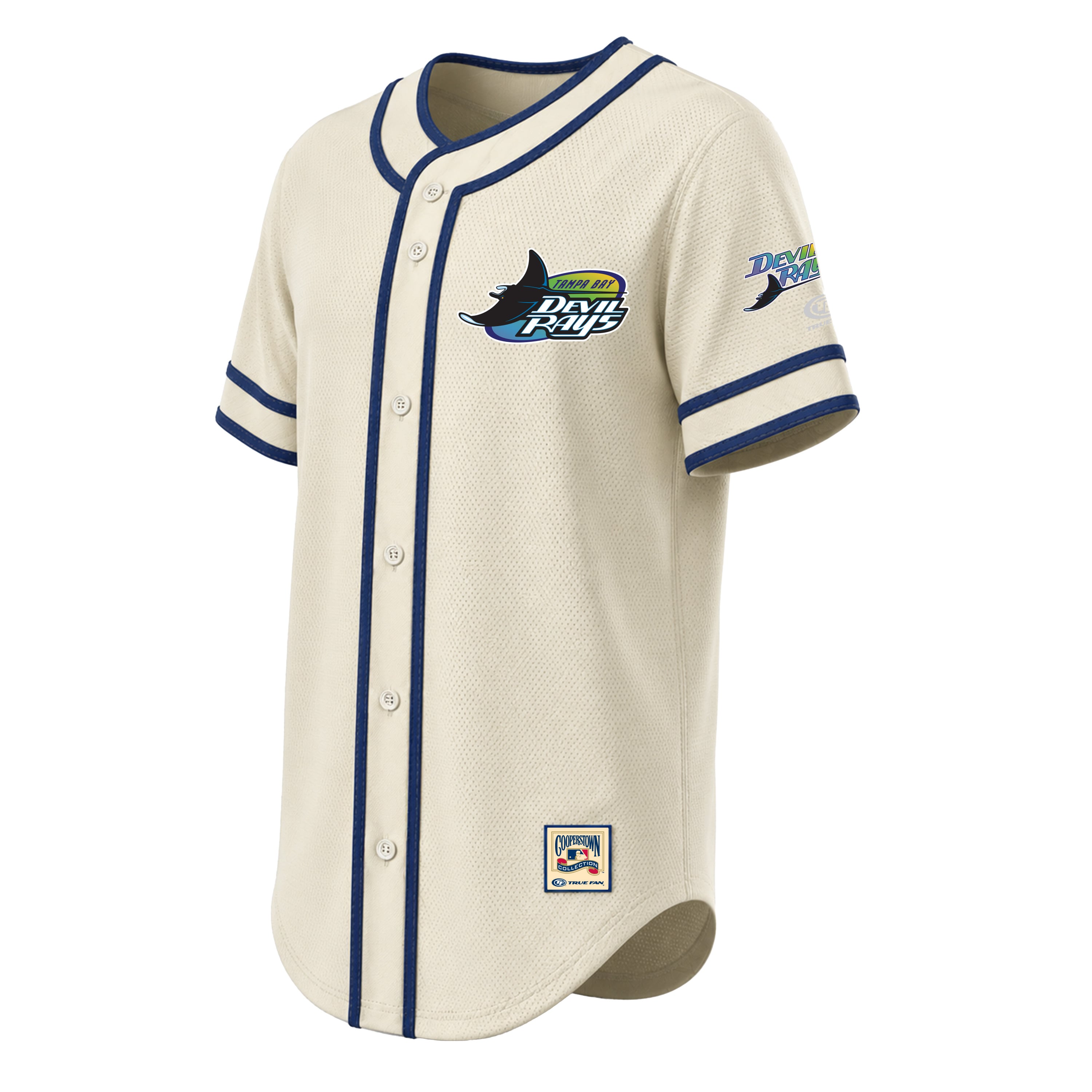 Maillot rétro des Tampa Bay Rays pour homme, coutures naturelles