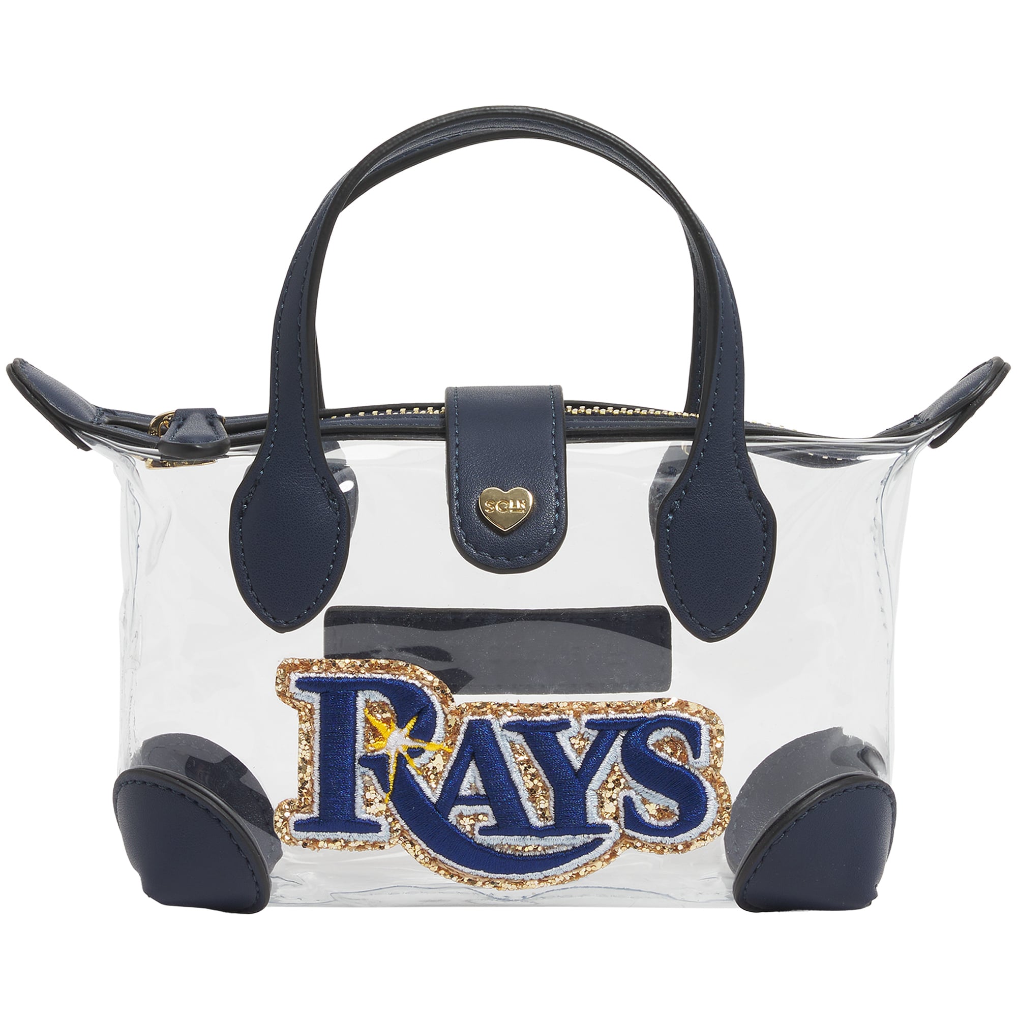 Stoney Clover Lane Tampa Bay Rays Clear Pouchette Crossbody Bag