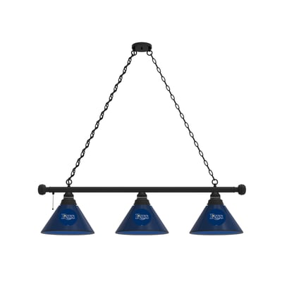 Tampa Bay Rays 3-Shade Billiard Light with Black Fixture