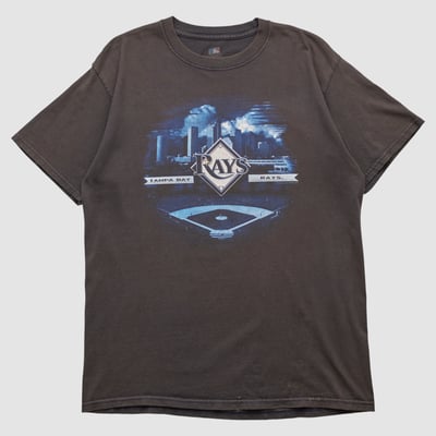 Tampa Bay Rays Genuine Merchandise 2009 T-shirt - Black - L by Fanatics Real Vintage
