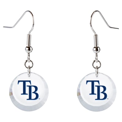 Tampa Bay Rays Swarovski Pick Off Earrings