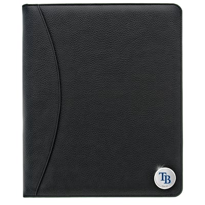 Tampa Bay Rays Zippered Leather Portfolio