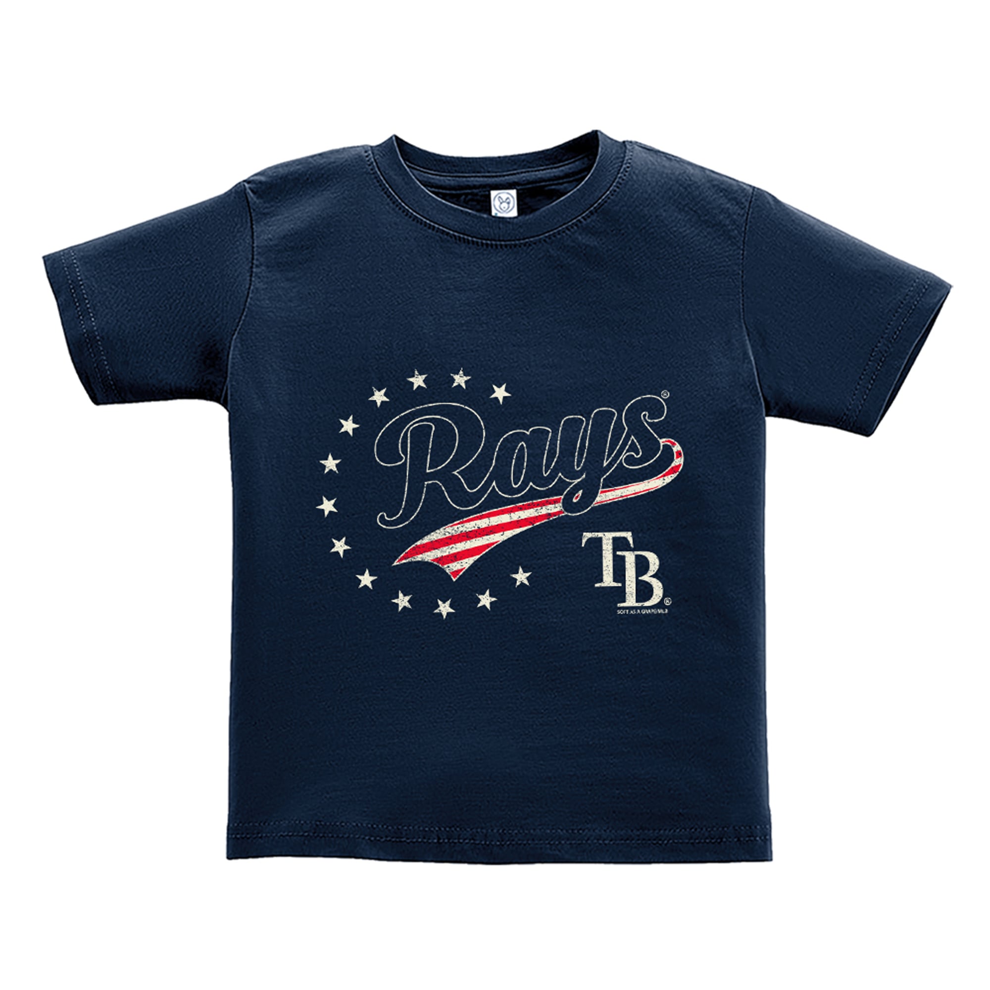 T-shirt bleu marine Tampa Bay Rays pour tout-petit, doux comme un raisin, style américain