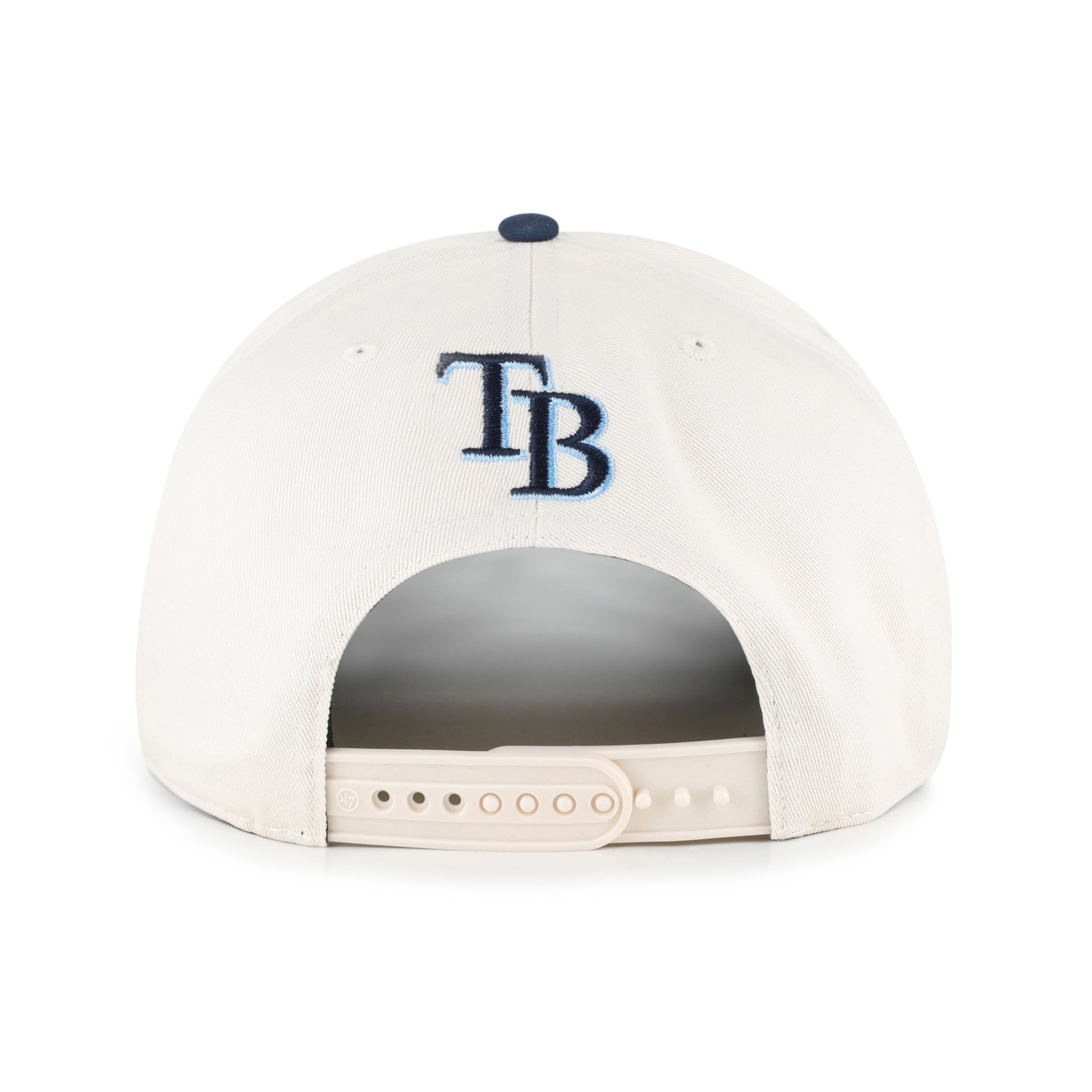 Unisex '47 Natural/Navy Tampa Bay Rays Rope Script Hitch Adjustable Hat