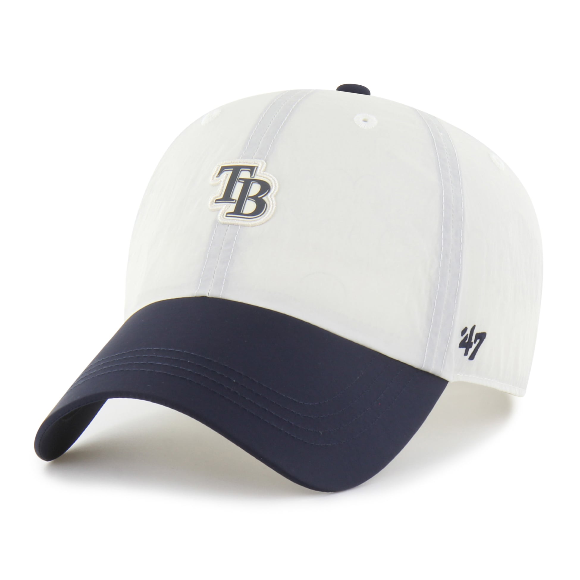 Casquette unisexe ajustable '47 blanche/marine Tampa Bay Rays Modernia Clean Up