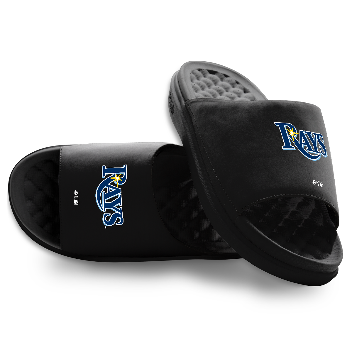 Unisex ISlide Black Tampa Bay Rays Primary Motive Slide Sandals