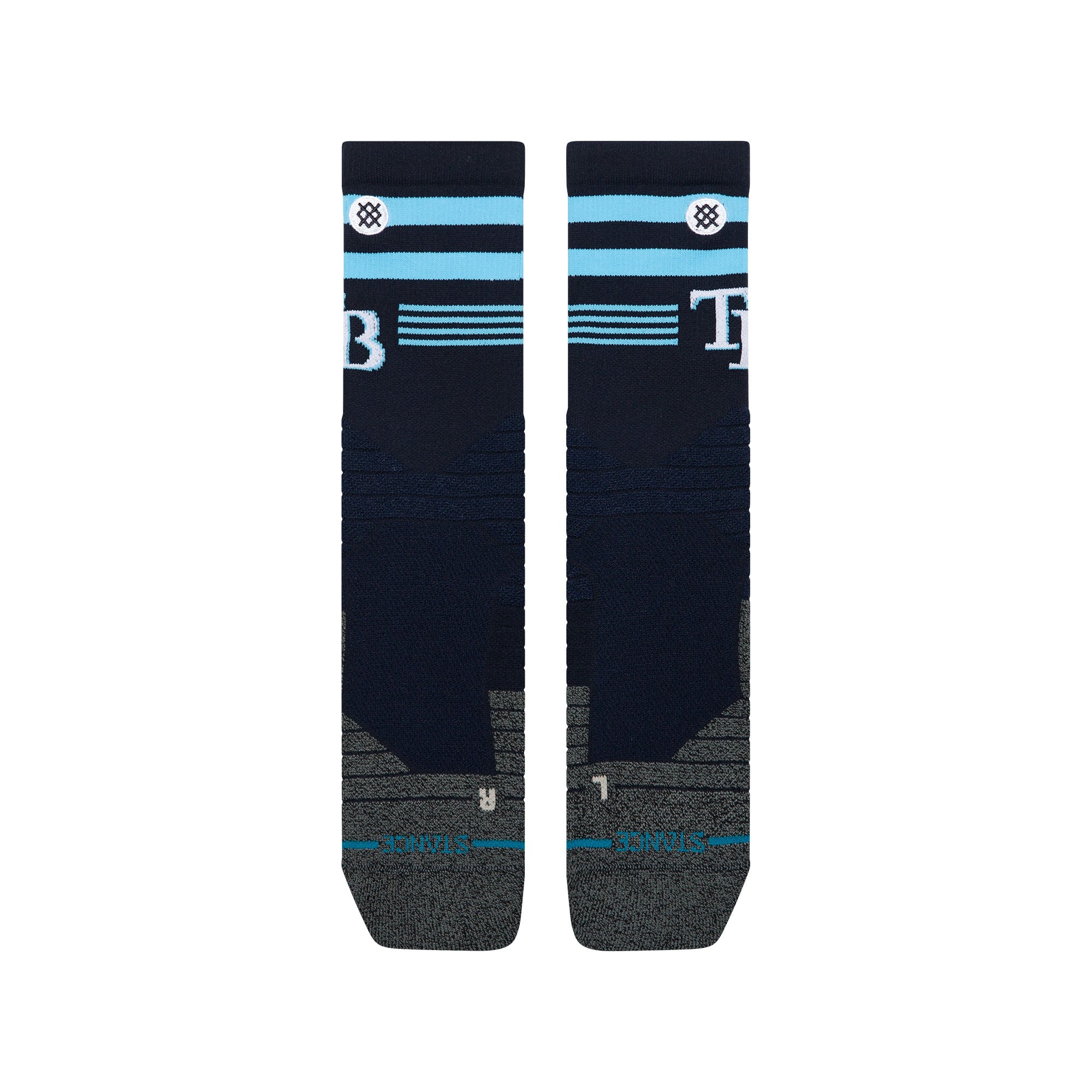 Chaussettes unisexes Stance bleu marine Tampa Bay Rays Diamond Pro Crew