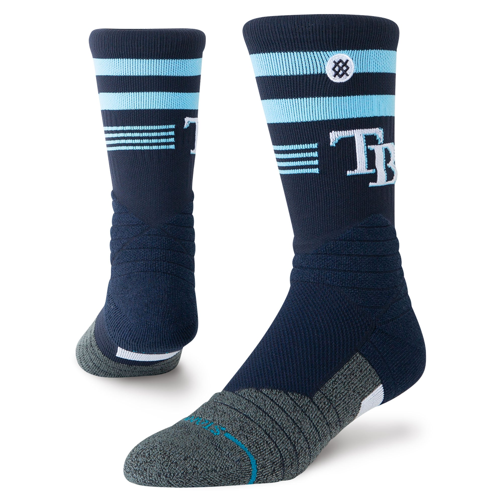 Chaussettes unisexes Stance bleu marine Tampa Bay Rays Diamond Pro Crew