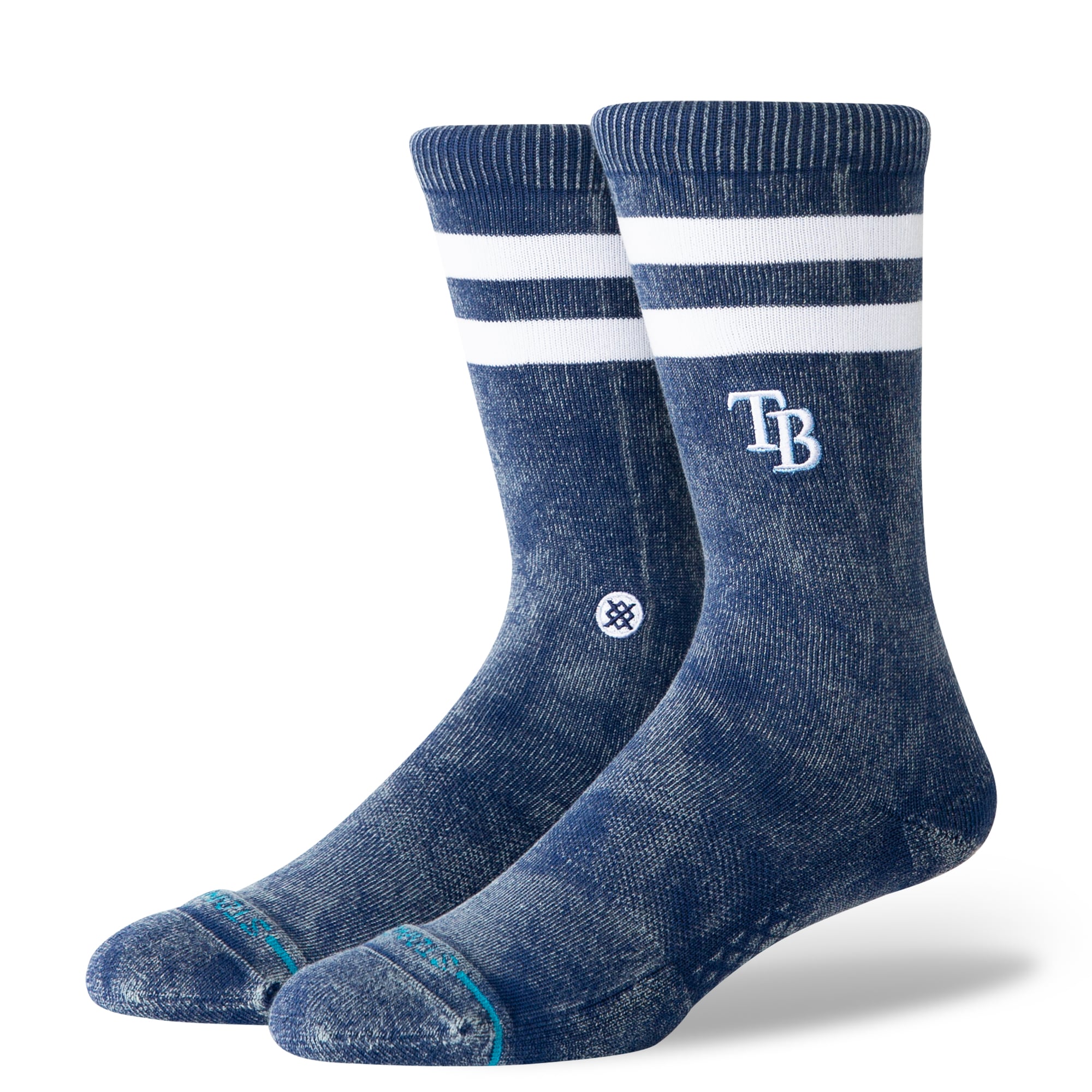 Chaussettes unisexes Stance bleu marine Tampa Bay Rays Rotation Crew