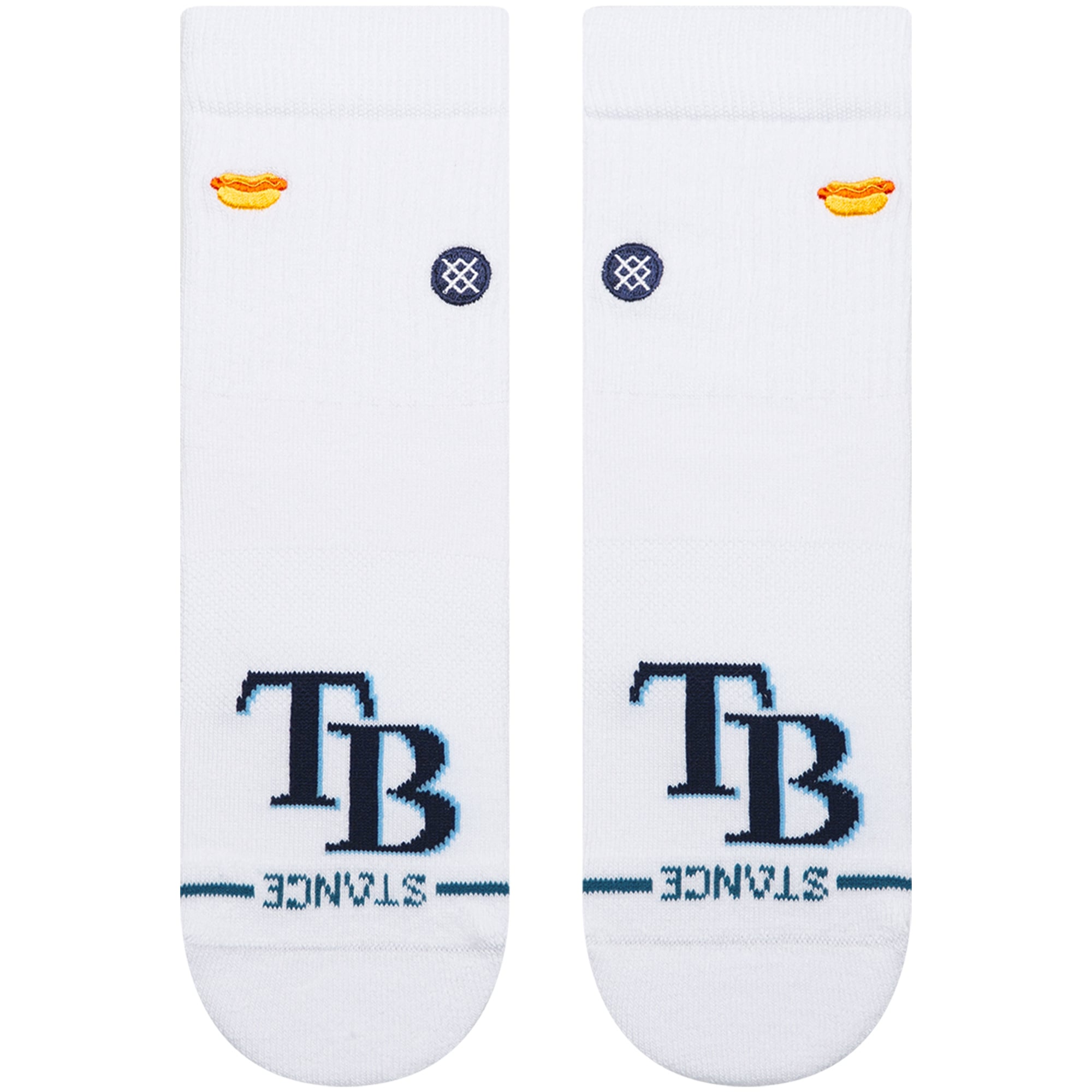 Unisex Stance White Tampa Bay Rays Hot Dog Quarter Socks