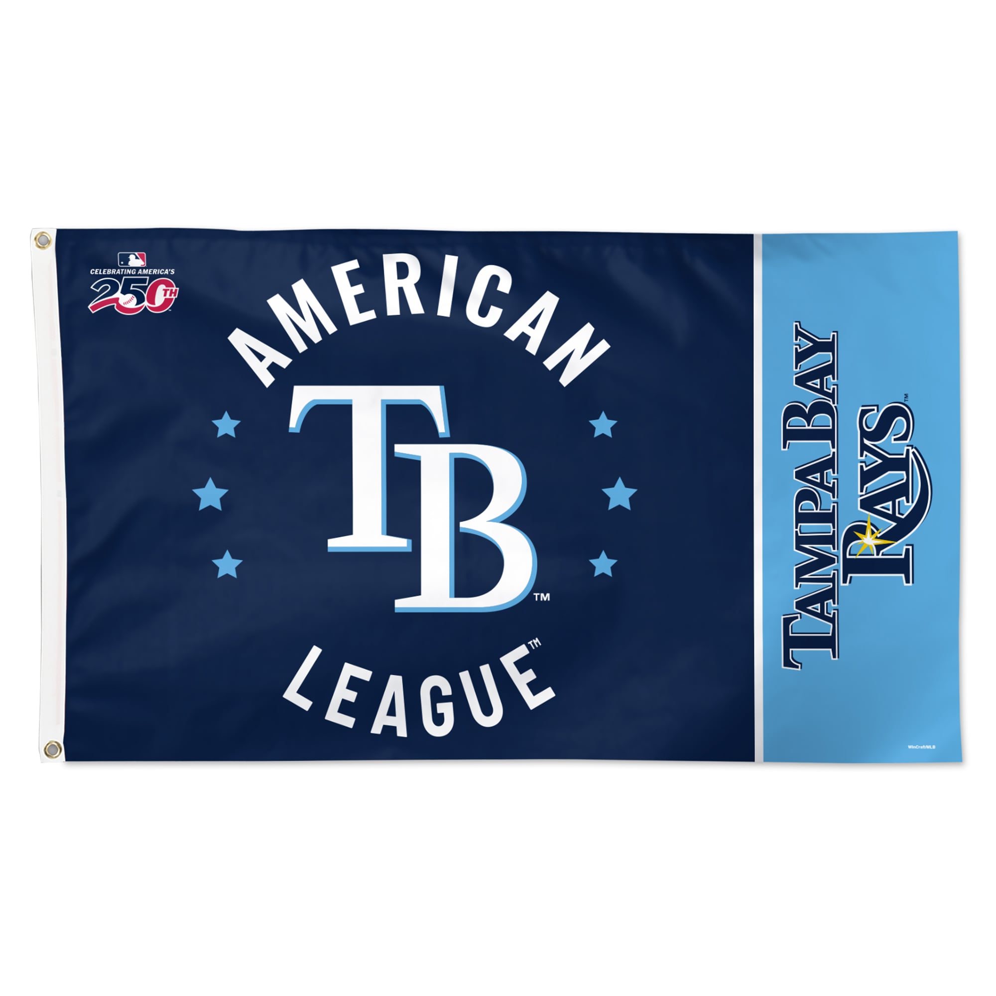 WinCraft Tampa Bay Rays 3' x 5' One-Sided America 250 Deluxe Flag