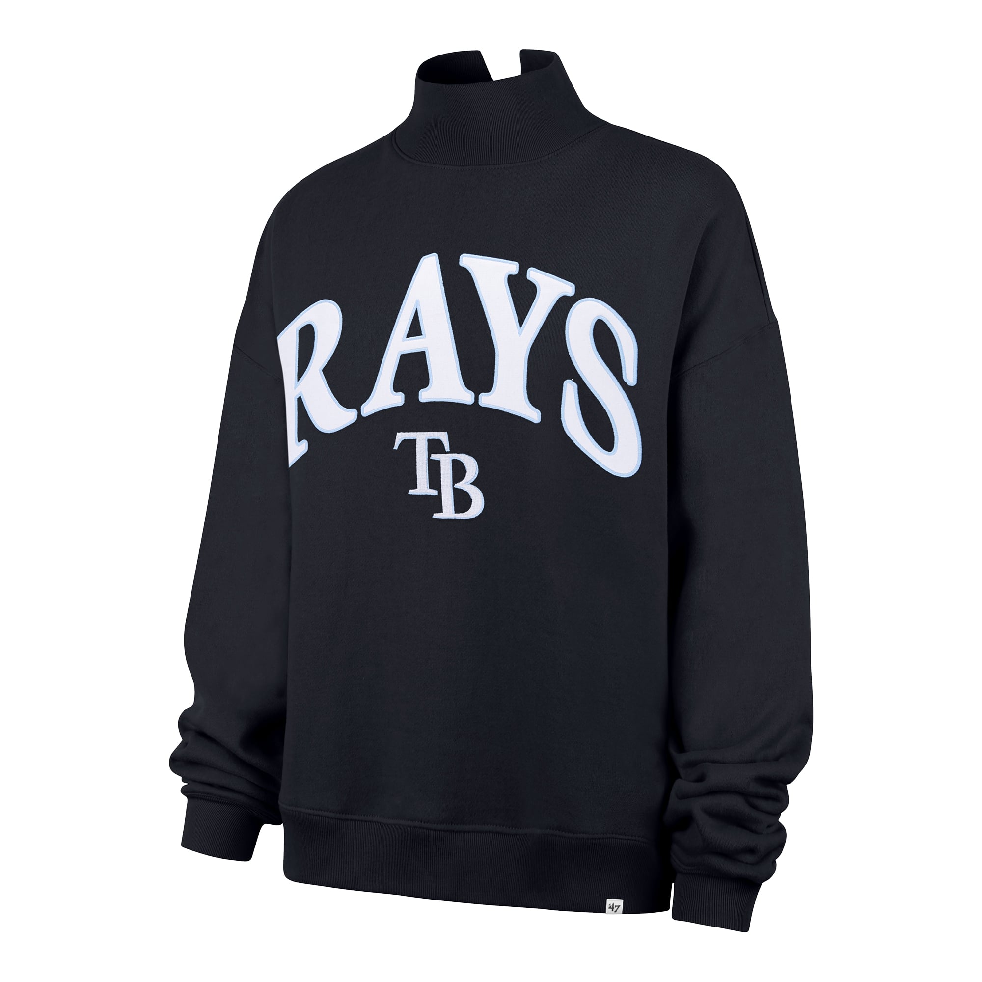 Sweat-shirt à col montant oversize « 47 Navy Tampa Bay Rays » pour femme