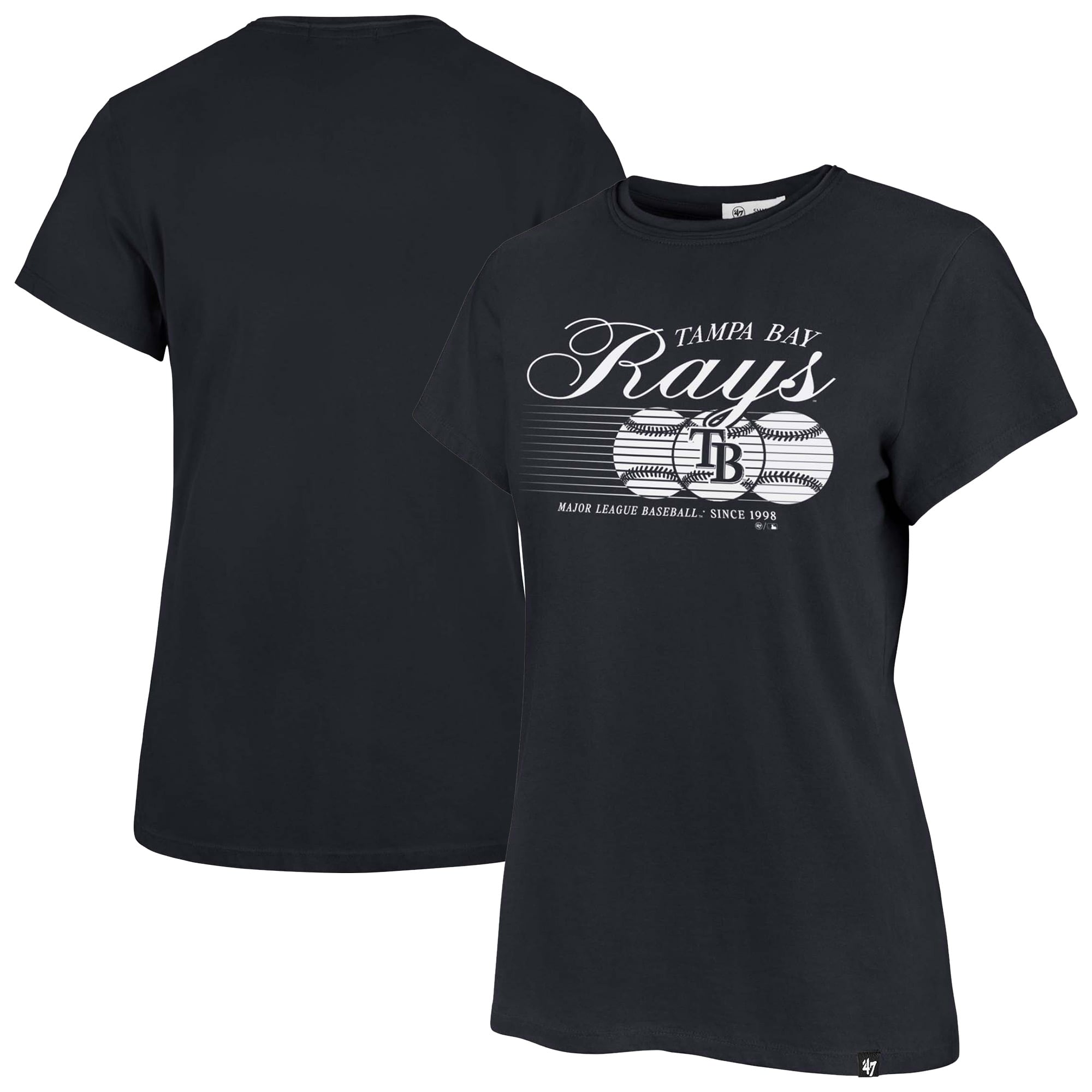T-shirt Frankie Speed ​​Throw bleu marine Tampa Bay Rays pour femmes