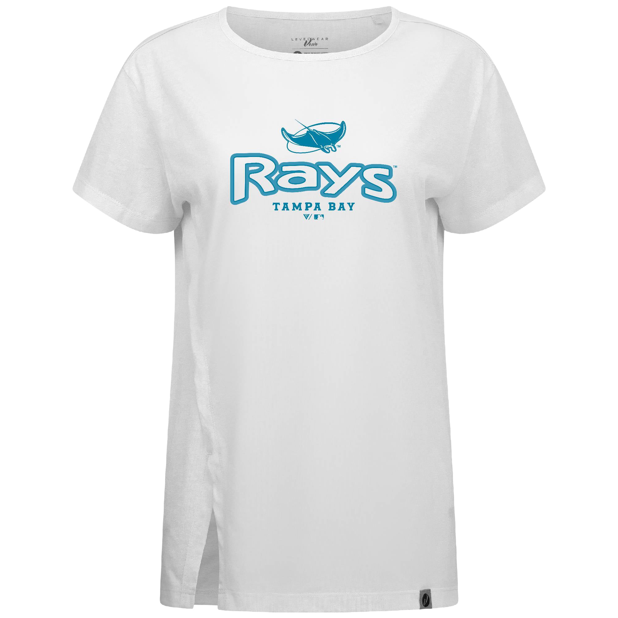 Women's Levelwear White Tampa Bay Rays Blue Haven Influx Cornerstone T-Shirt