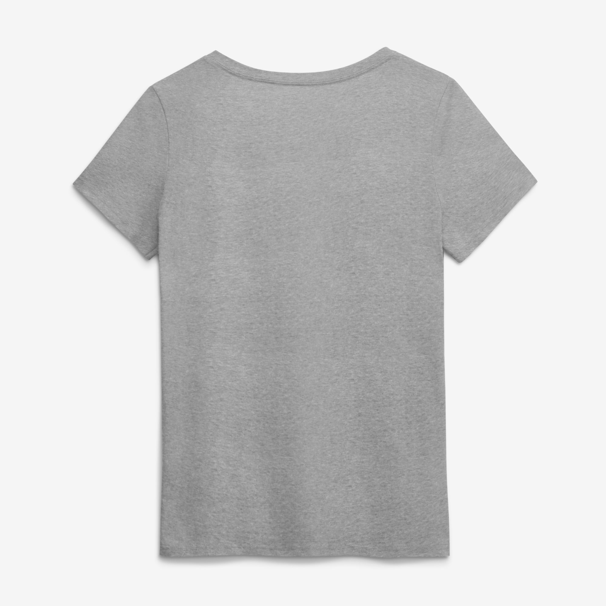 T-shirt de sport gris à col en V avec logo officiel des Tampa Bay Rays pour femmes