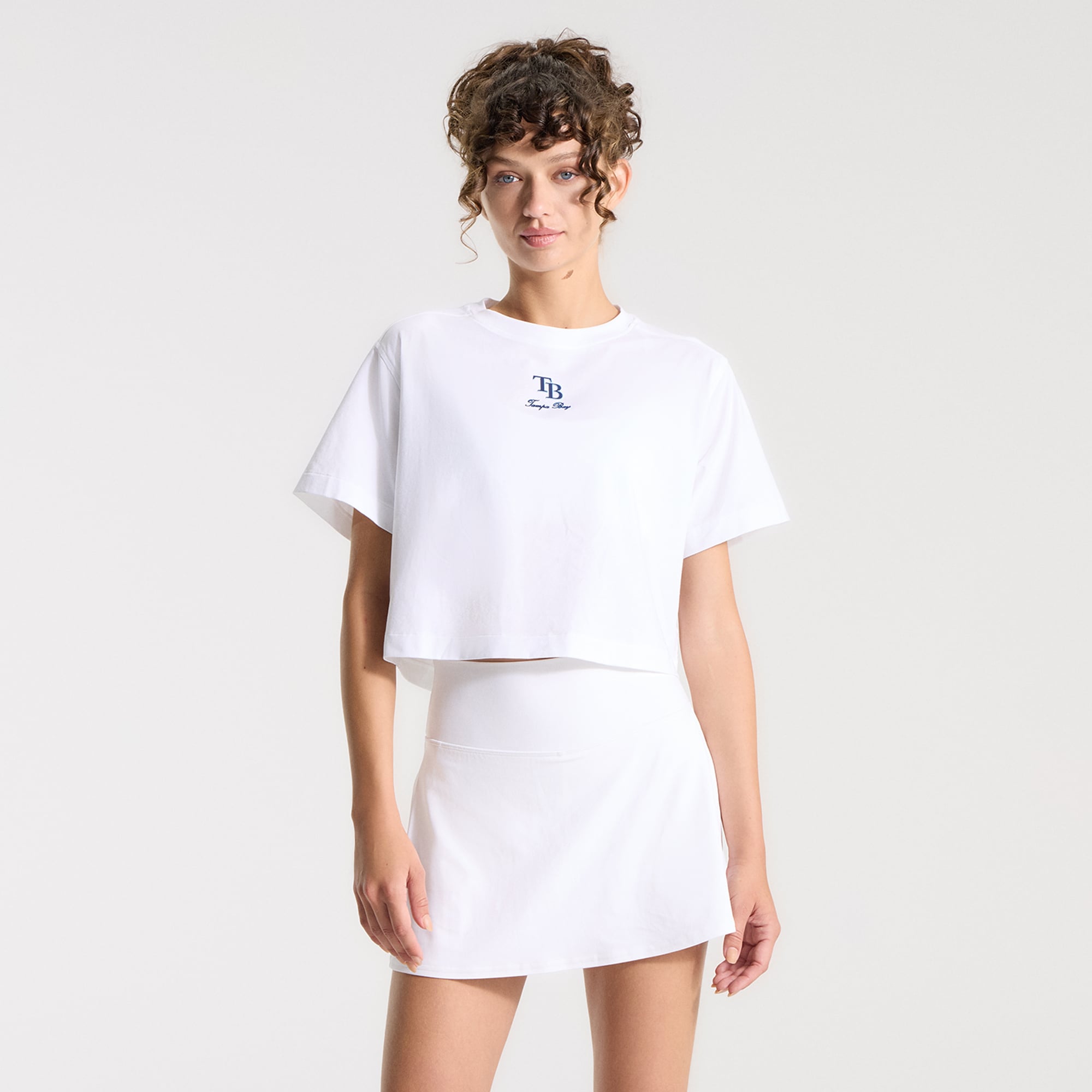 T-shirt court en coton biologique blanc Tampa Bay Rays All Yours pour femme de lululemon