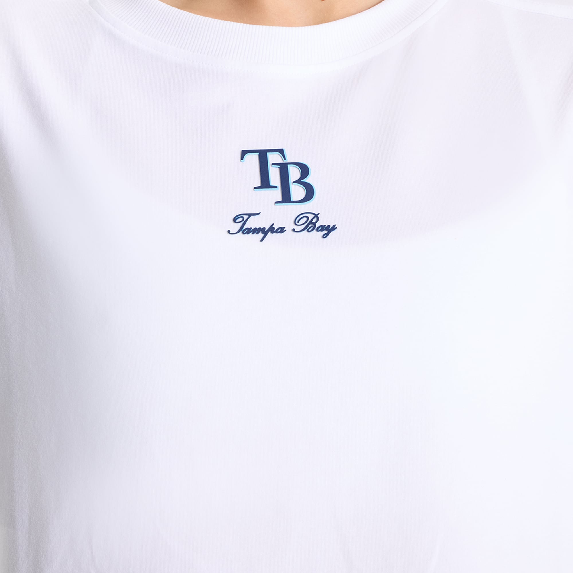 T-shirt court en coton biologique blanc Tampa Bay Rays All Yours pour femme de lululemon