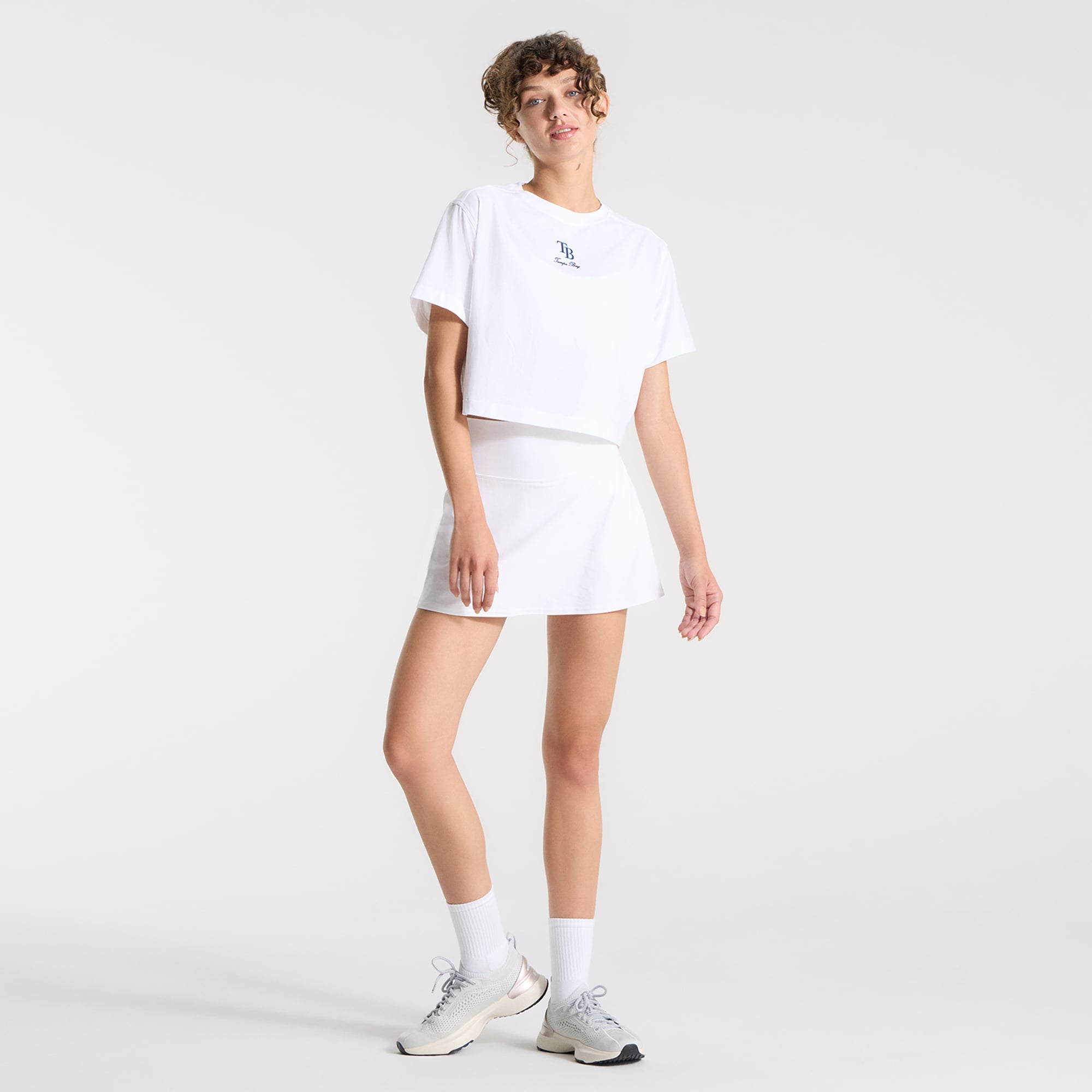 T-shirt court en coton biologique blanc Tampa Bay Rays All Yours pour femme de lululemon