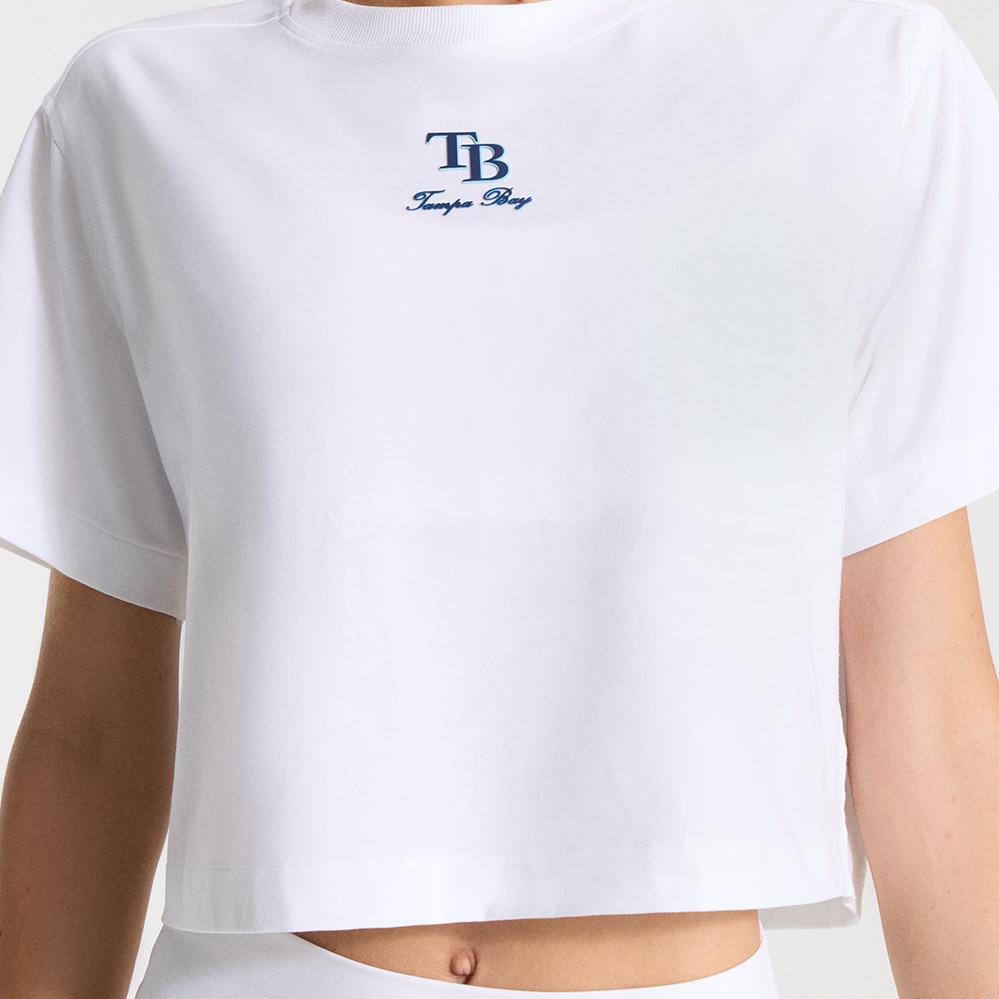 T-shirt court en coton biologique blanc Tampa Bay Rays All Yours pour femme de lululemon