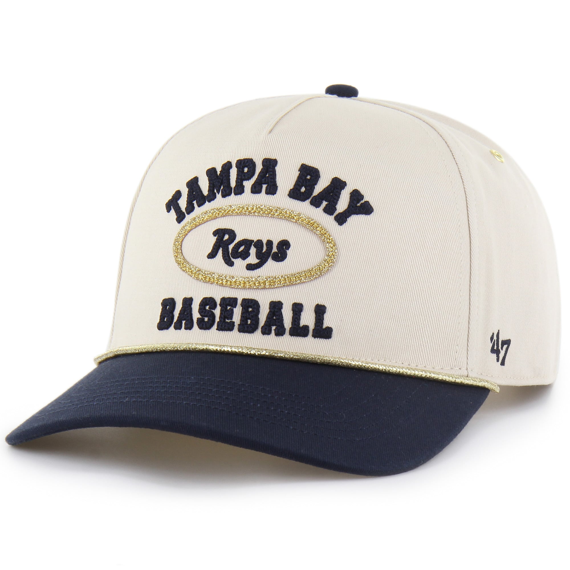 Women's Stoney Clover Lane x '47 Natural Tampa Bay Rays Glitter Rope Hitch Adjustable Hat