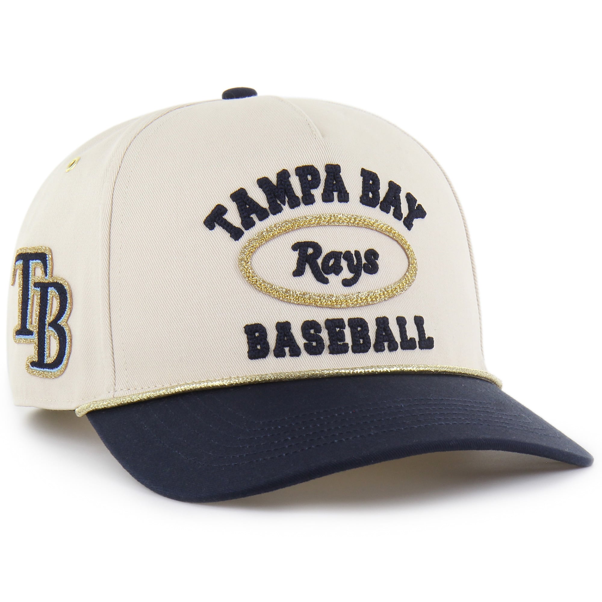 Women's Stoney Clover Lane x '47 Natural Tampa Bay Rays Glitter Rope Hitch Adjustable Hat