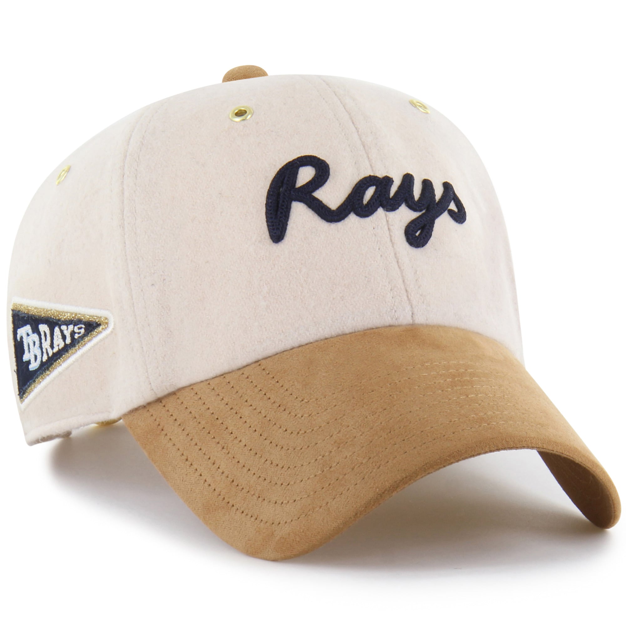 Women's Stoney Clover Lane x '47 Natural Tampa Bay Rays Script Charm Clean Up Adjustable Hat