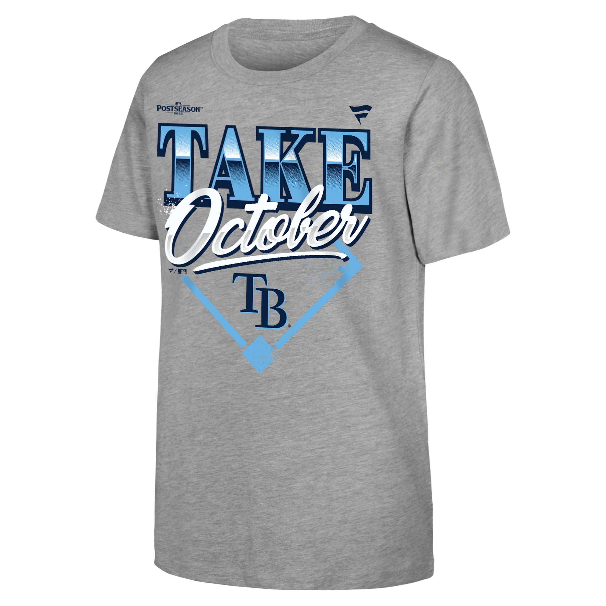 T-shirt Youth Fanatics Heather Gray Tampa Bay Rays Champions de la Série division Ligue américaine 2026