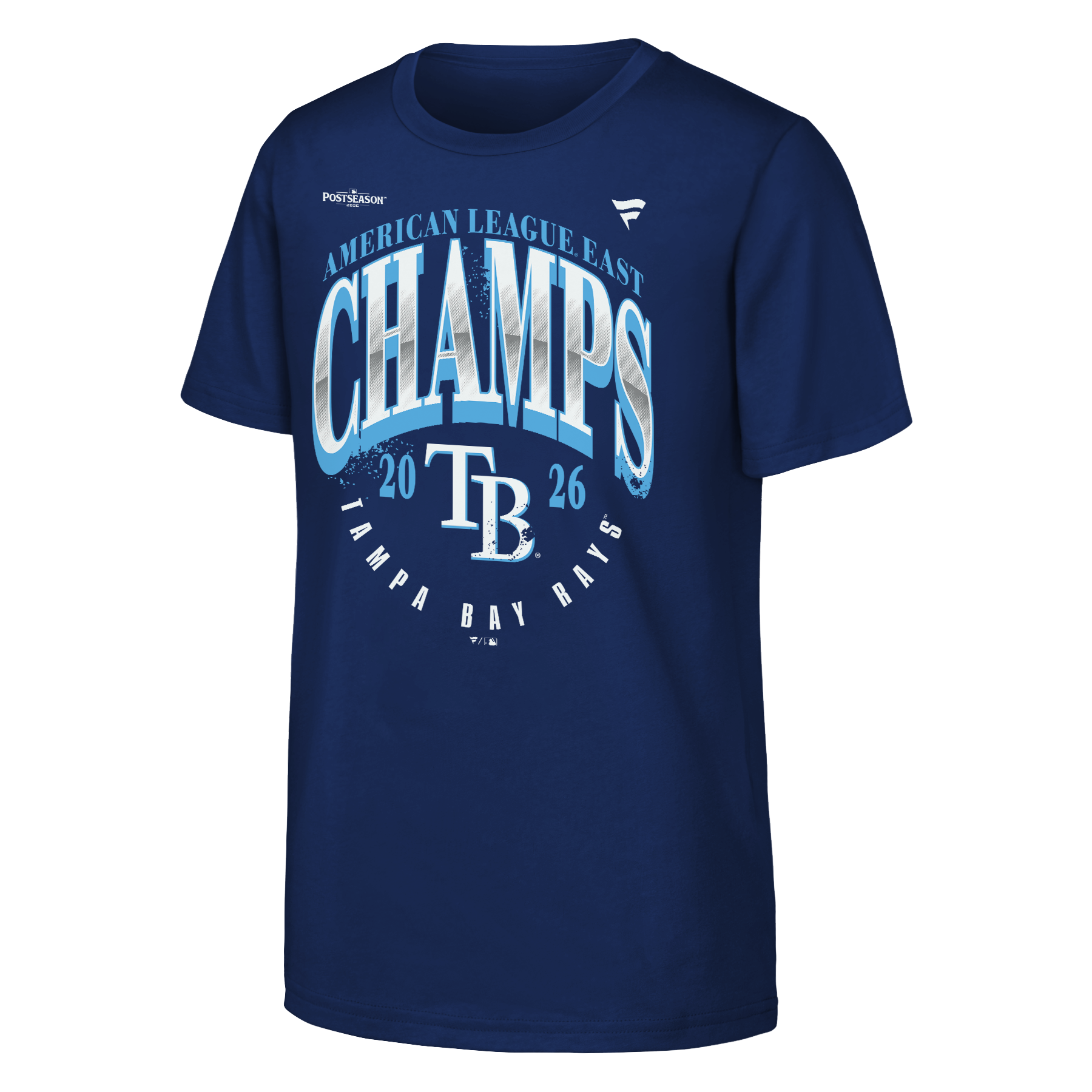 T-shirt Youth Fanatics Navy Tampa Bay Rays Champions de la Division Est l'AL 2026