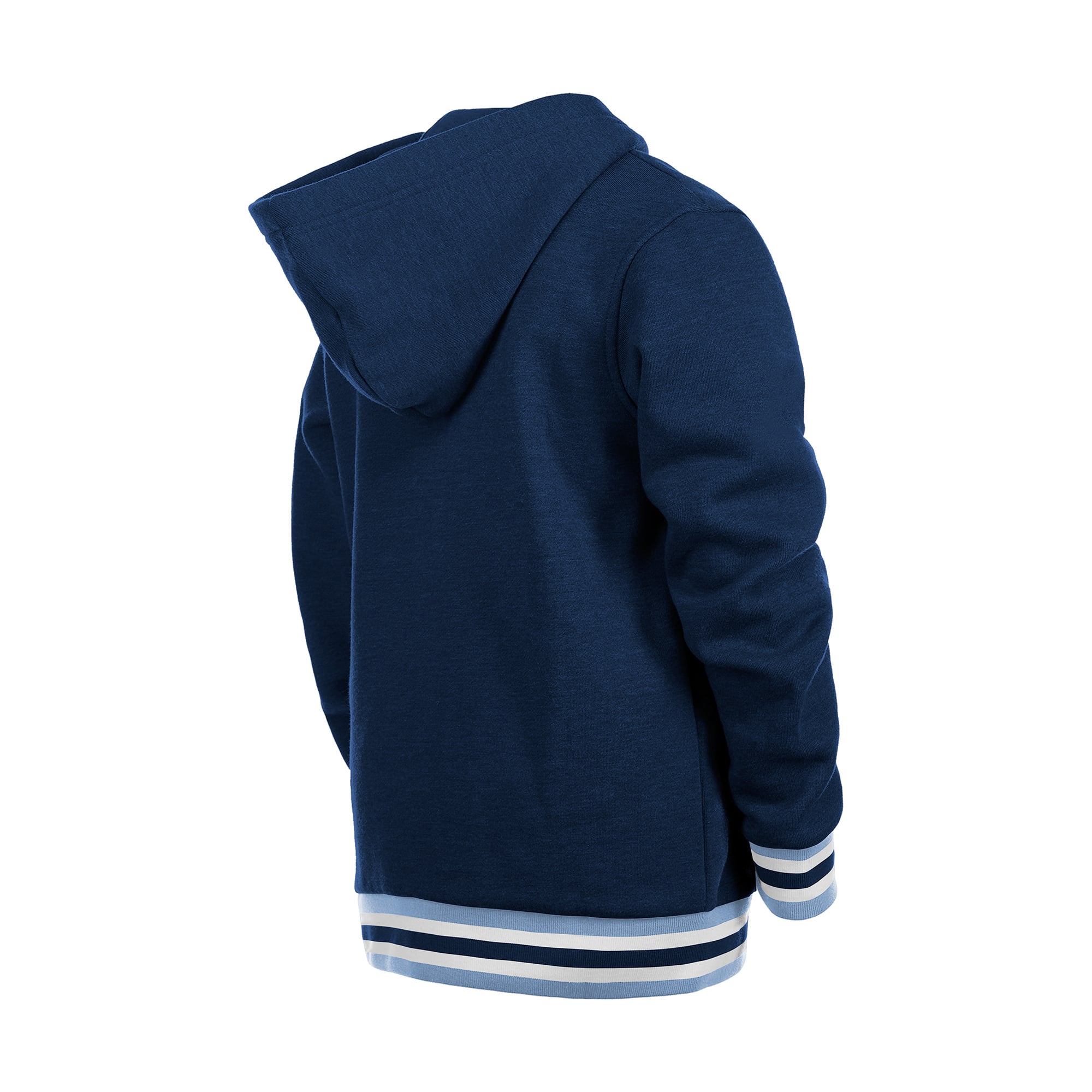 Youth New Era Navy Tampa Bay Rays Knit Trim Pullover Hoodie
