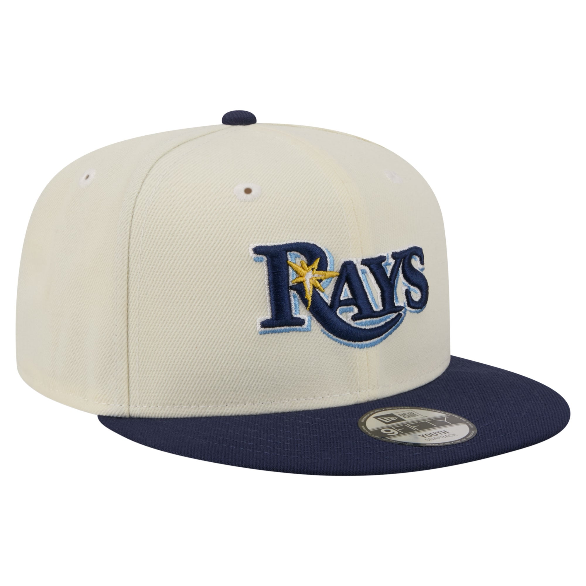 Youth New Era  White Tampa Bay Rays Two-Tone 9FIFTY Snapback Hat