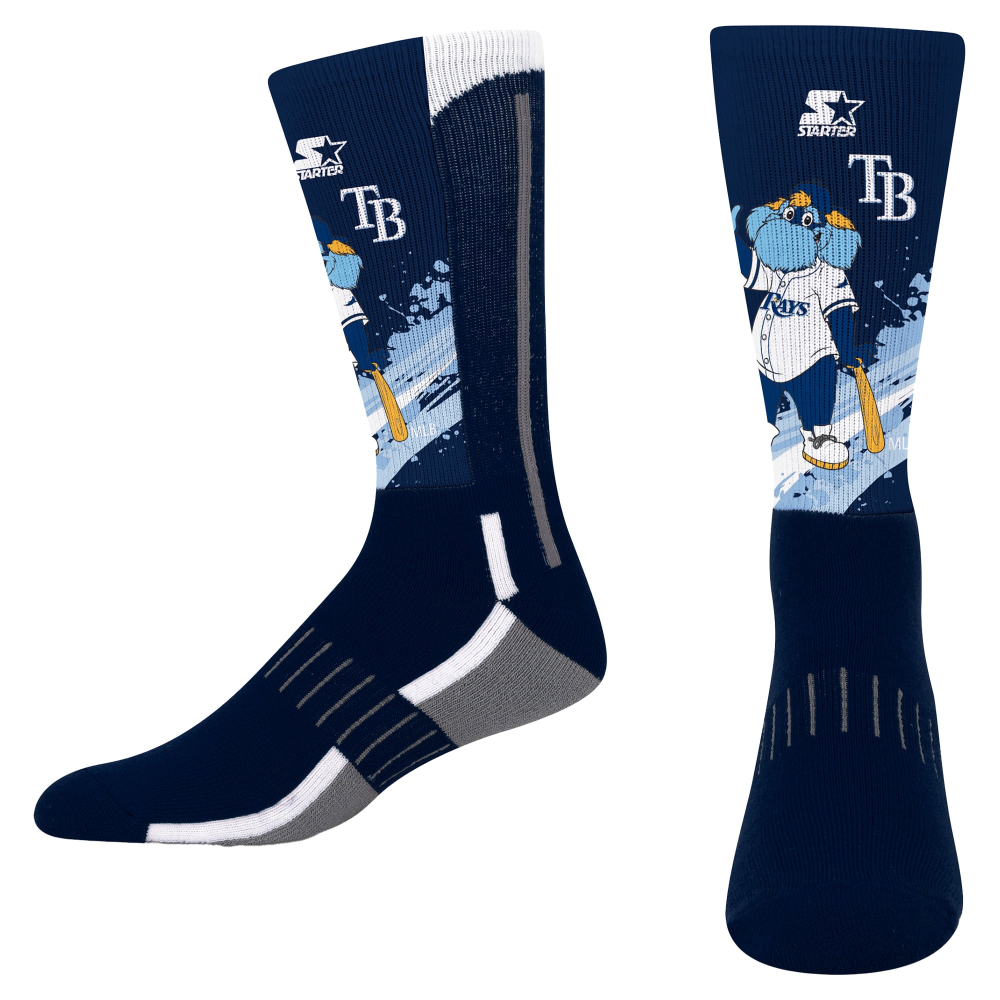 Chaussettes montantes Youth Starter Navy Tampa Bay Rays Phenom Mascot Color Splash