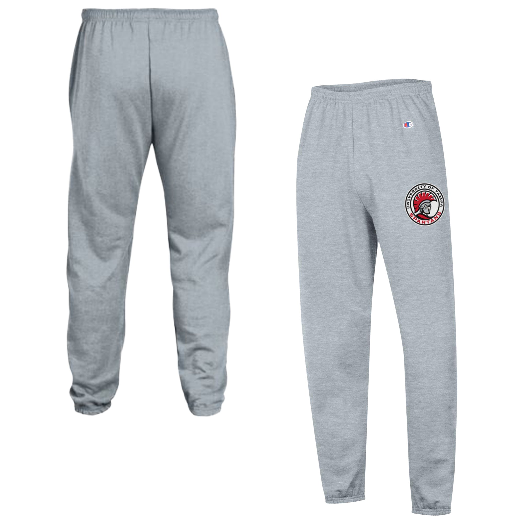 Men's Champion Heather Gray Tampa Spartans Powerblend Fleece Team Sweatpants