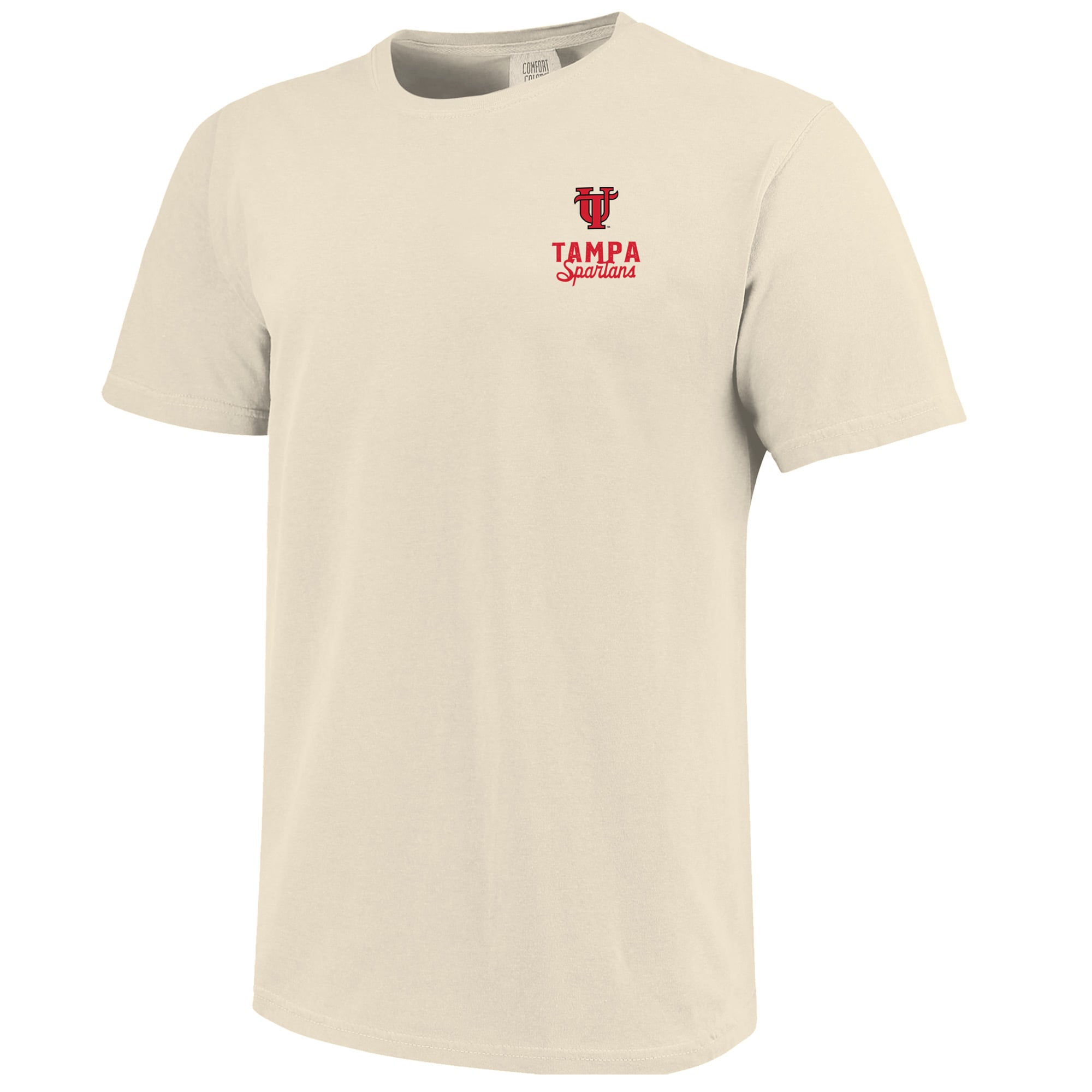 T-shirt crème pour homme avec logo mascotte des Spartans de Tampa