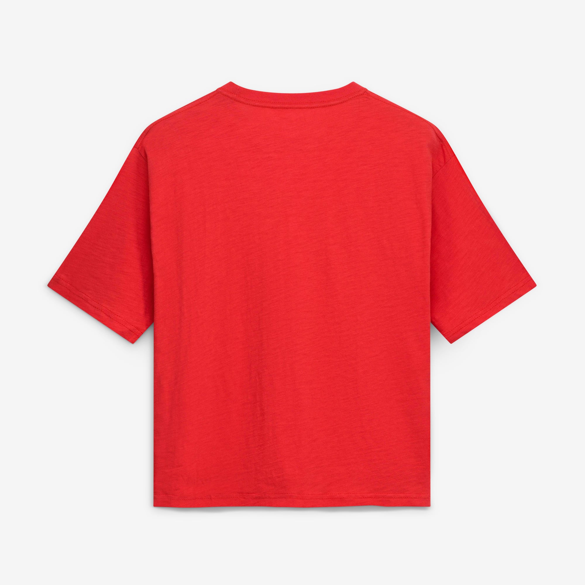 T-shirt oversize Pressbox Red Tampa Spartans pour femmes, logo Nelson Arch Over, en flammèche