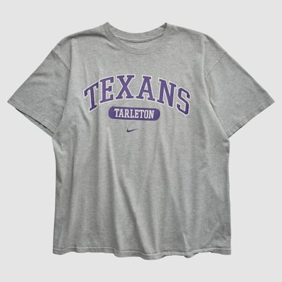 Tarleton State Texans Nike 2000s T-shirt - Heather Gray - L by Fanatics Real Vintage