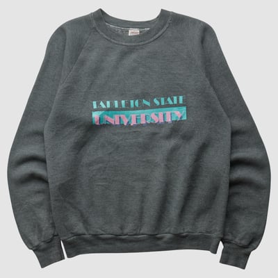 Tarleton State Texans Russell 90s Pullover Sweatshirt - Dark Heather Gray - XXS by Fanatics Real Vintage