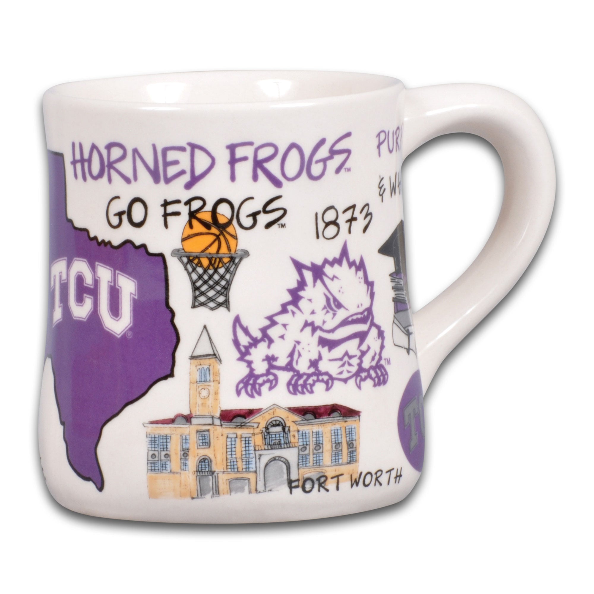 Mug en céramique TCU Horned Frogs Icon 20 oz.