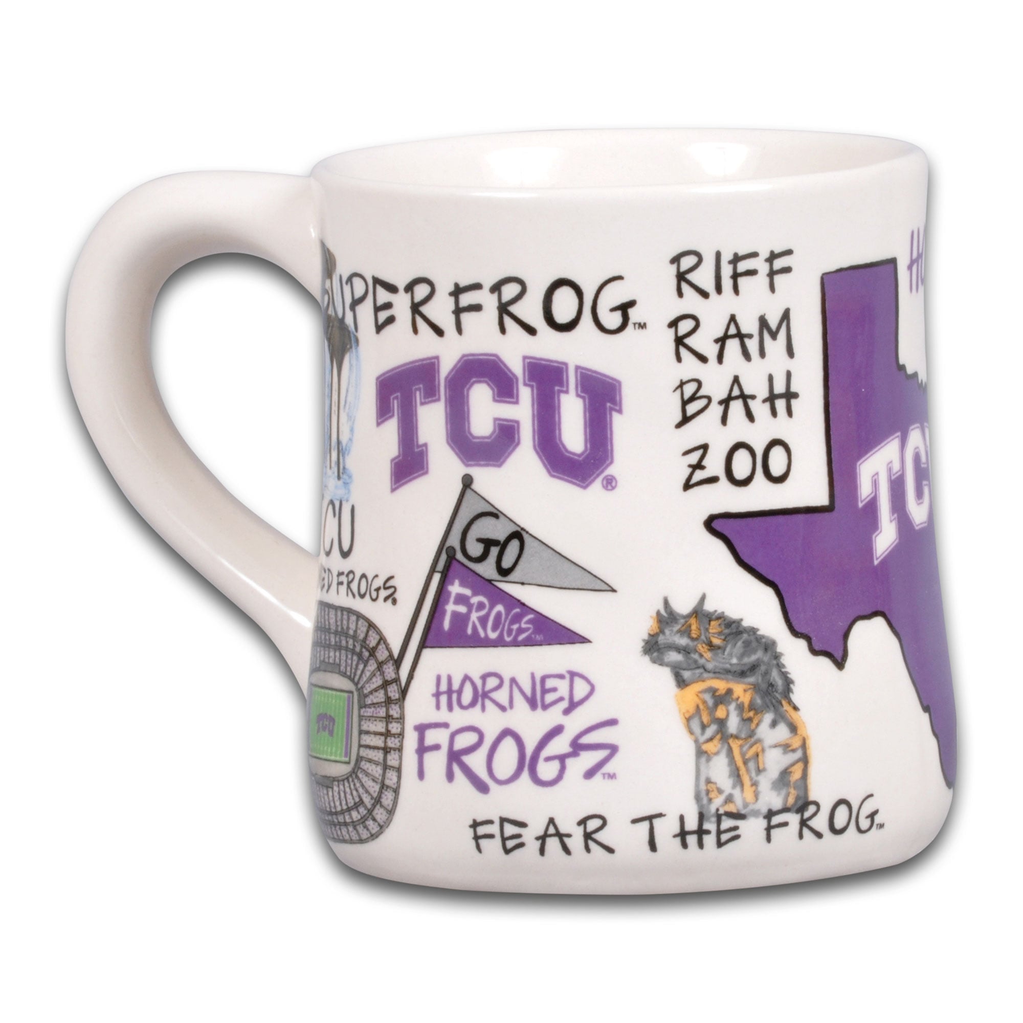 Mug en céramique TCU Horned Frogs Icon 20 oz.