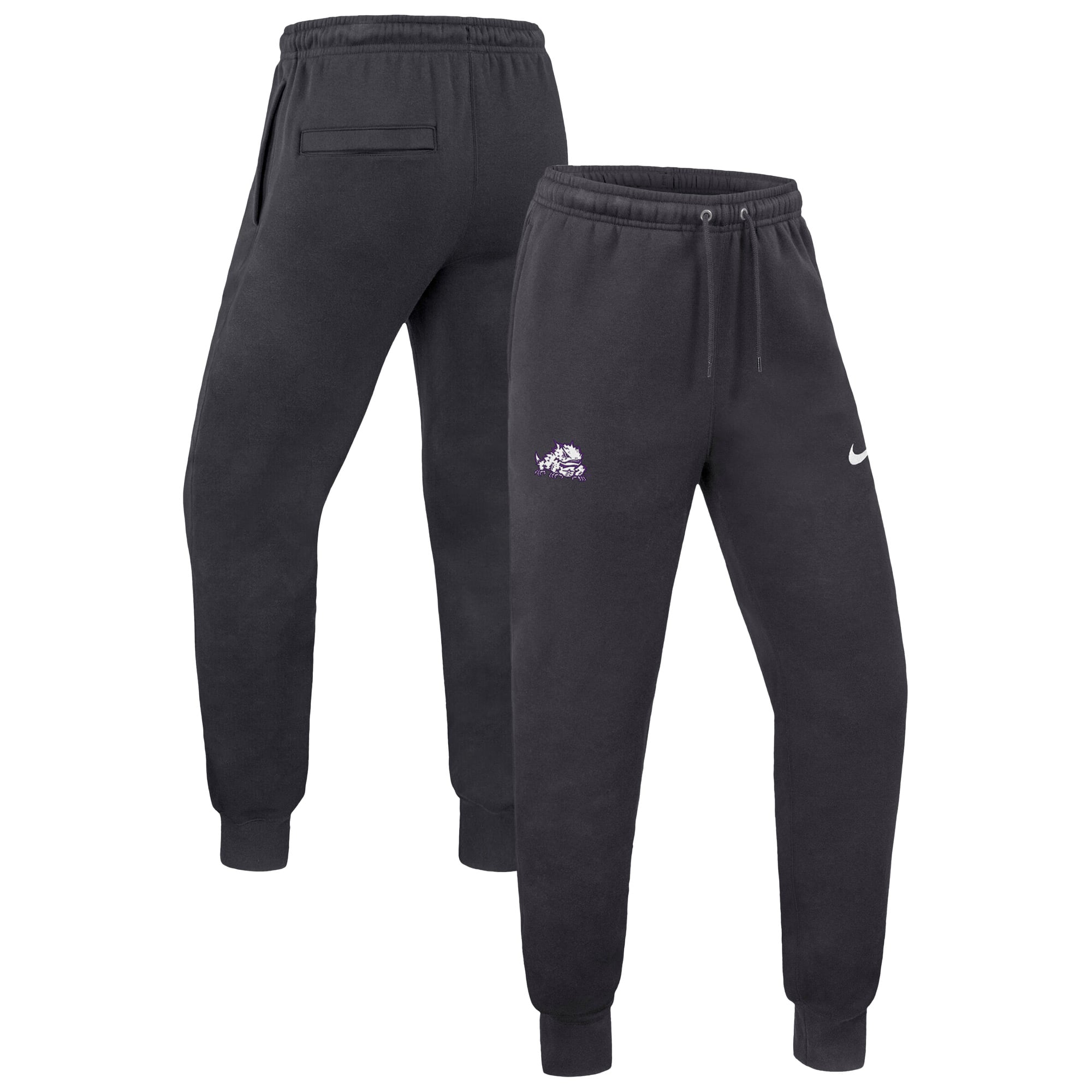 Pantalon de jogging en polaire Nike TCU Horned Frogs Club anthracite pour homme