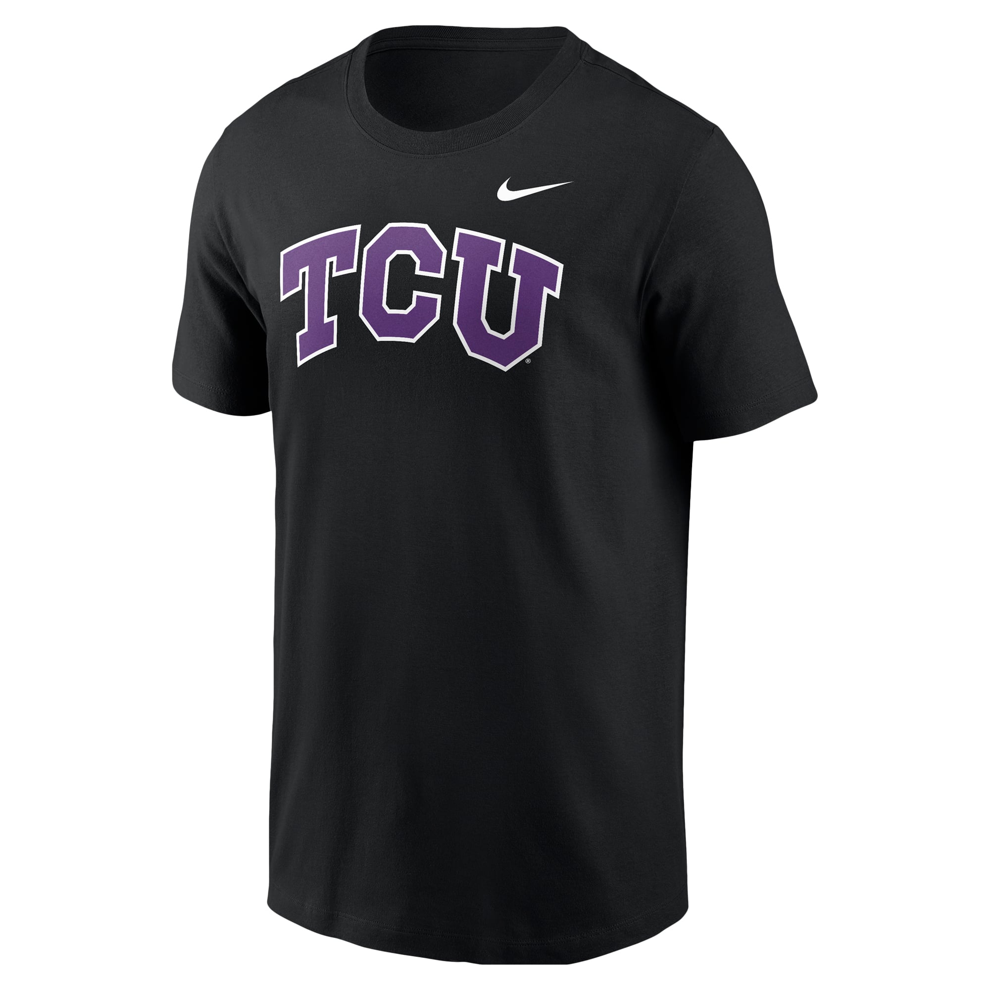 T-shirt Nike noir avec logo TCU Horned Frogs pour homme