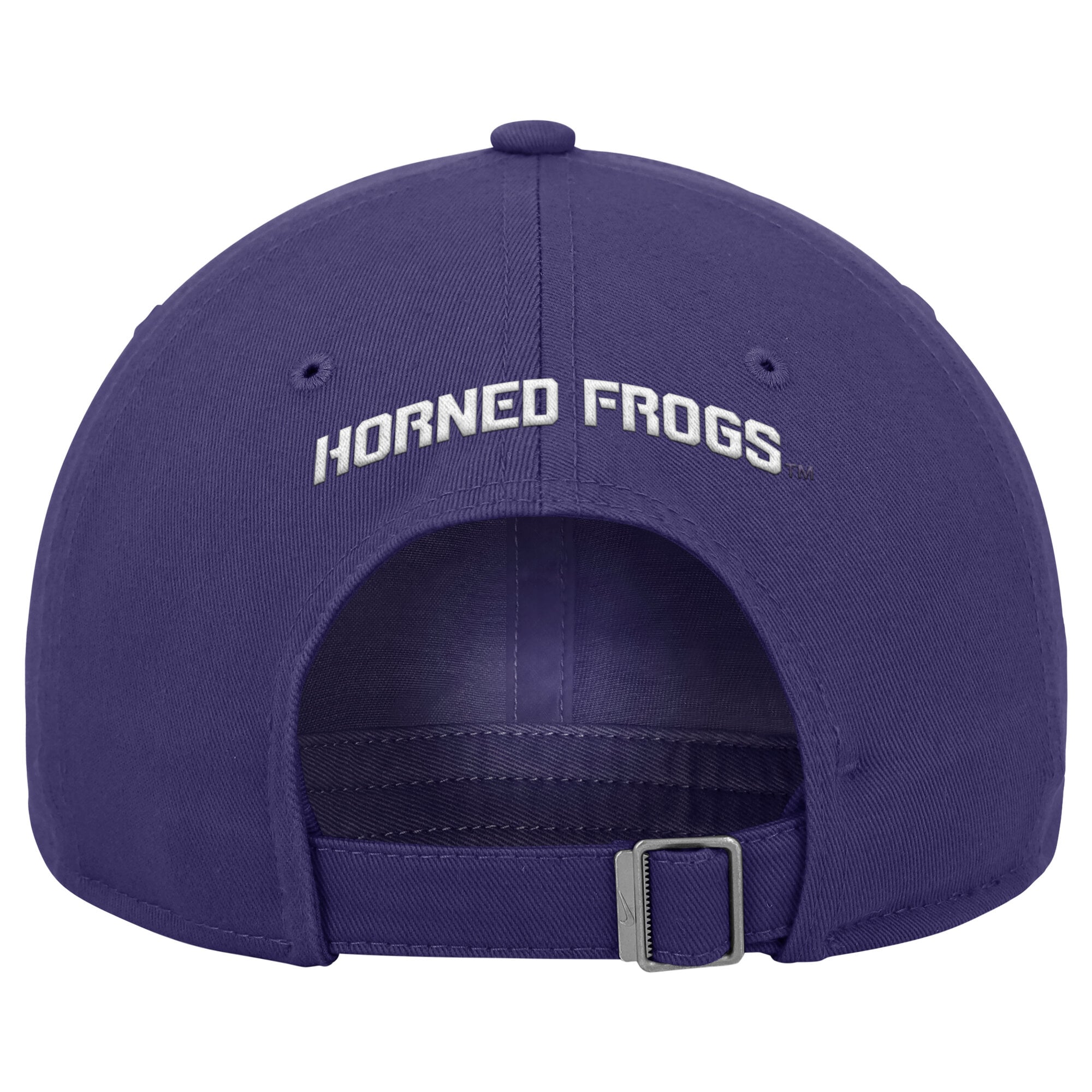 Casquette ajustable Nike TCU Horned Frogs violette pour homme, collection 2026.