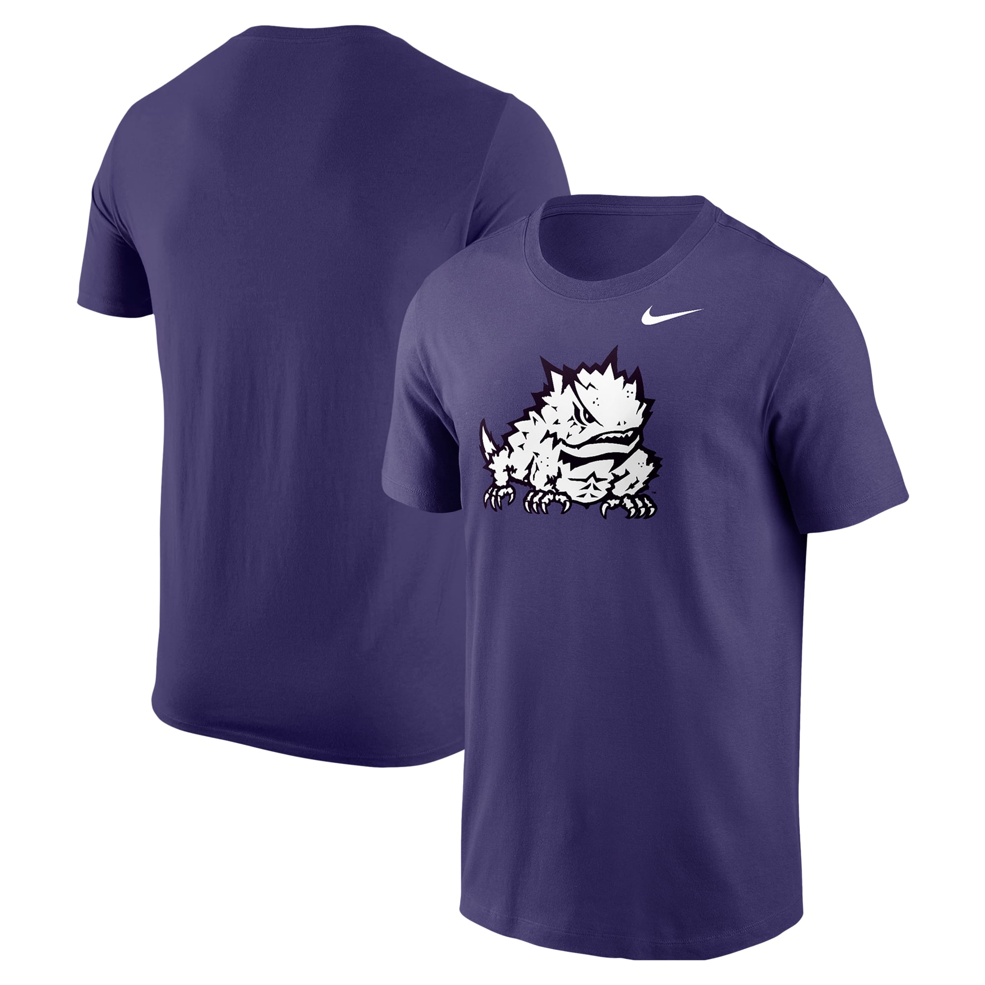T-shirt Nike violet avec logo TCU Horned Frogs pour homme