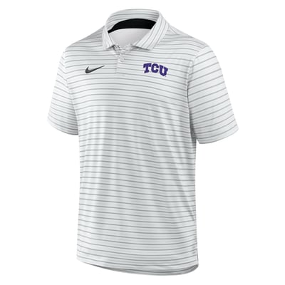 TCU Horned Frogs Nike Dri-FIT Tour Stripe Polo - White