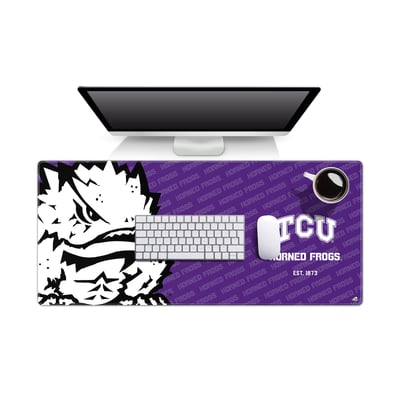 TCU Horned Frogs 15.7" x 35.4" Logo Series Desk Pad