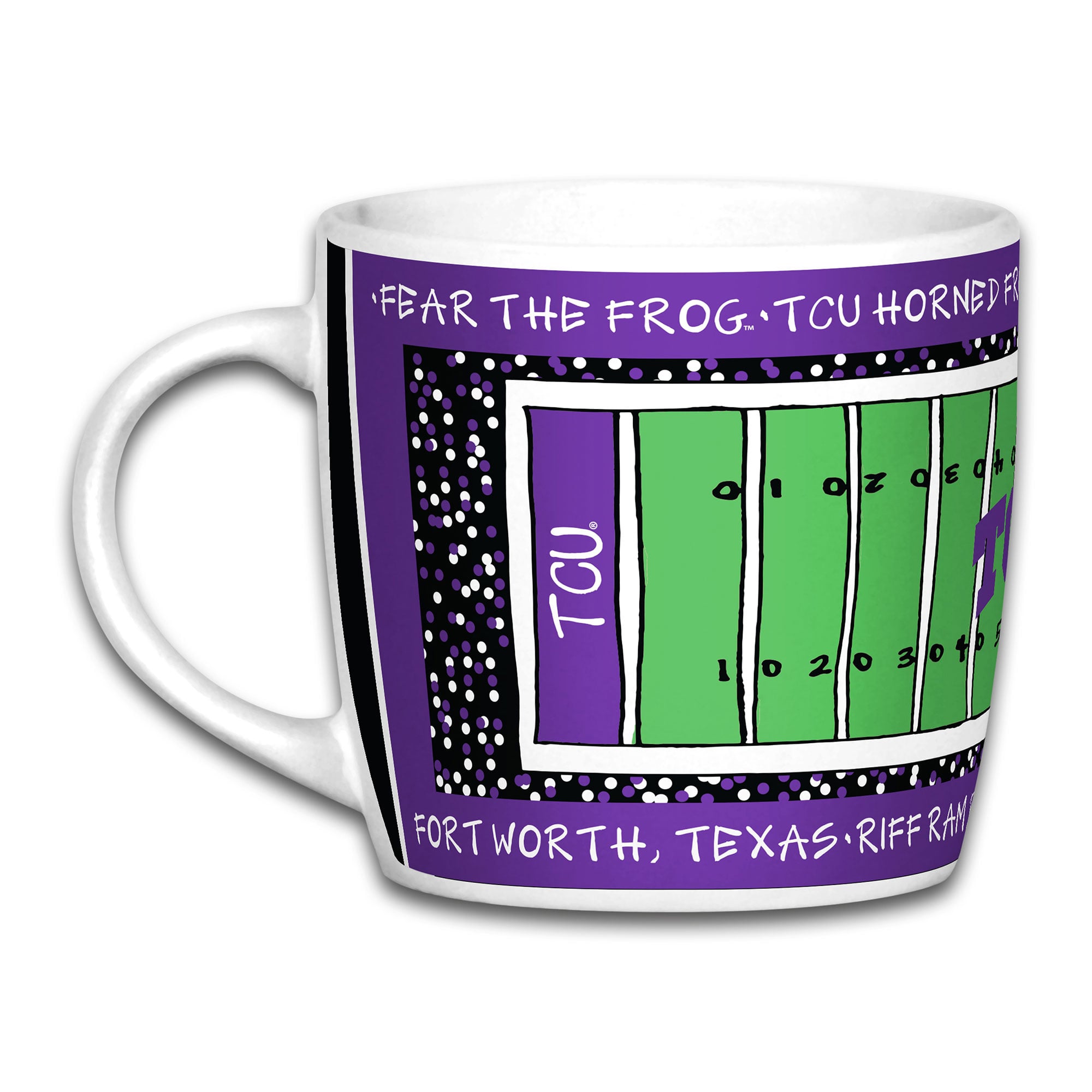Mug de stade TCU Horned Frogs de 887 ml (30 oz).