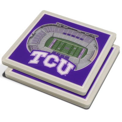 TCU Horned Frogs 3D StadiumView Coasters
