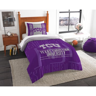 TCU Horned Frogs The Northwest Company Modern Take Twin Comforter Set