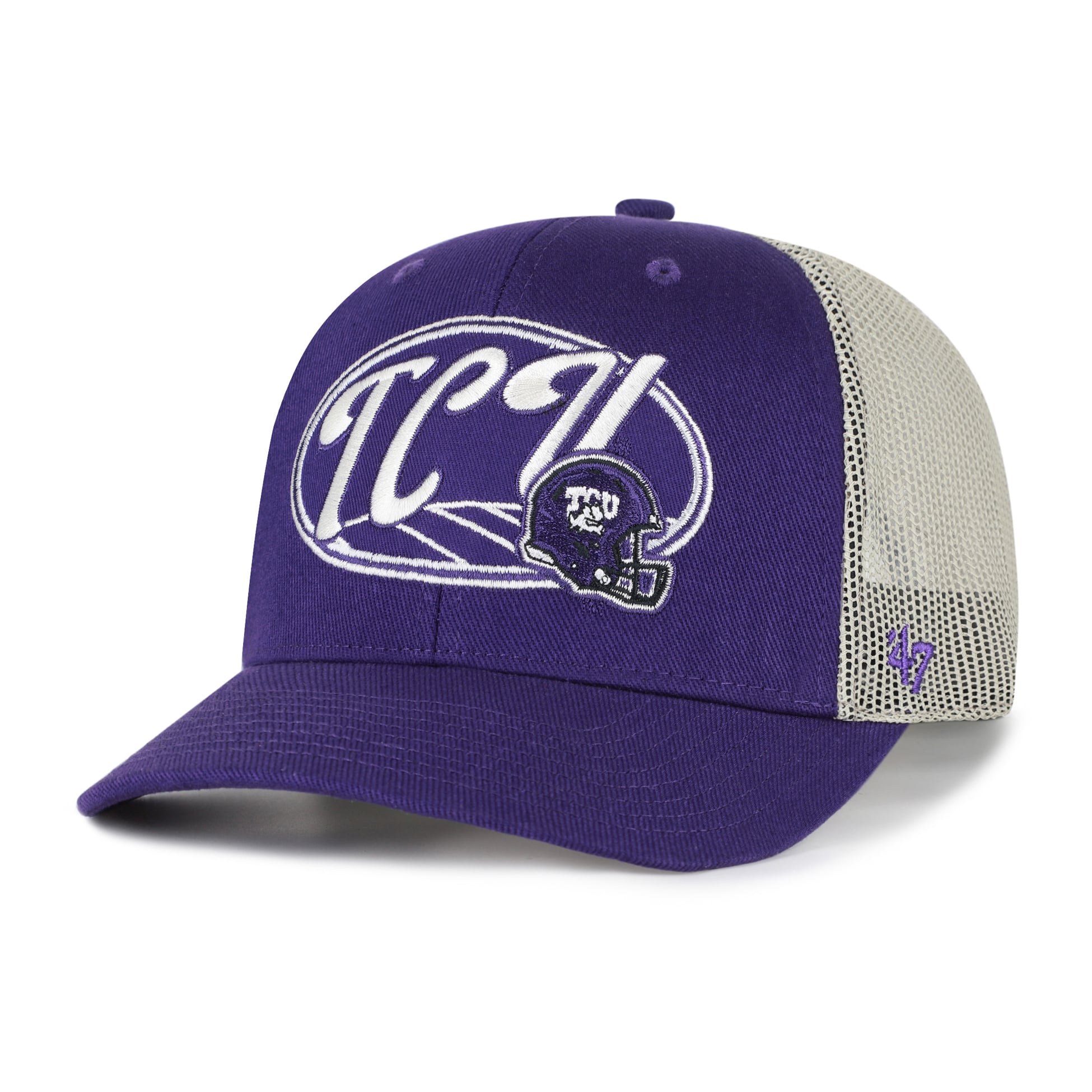Unisex '47 Purple TCU Horned Frogs Enfield Adjustable Trucker Hat